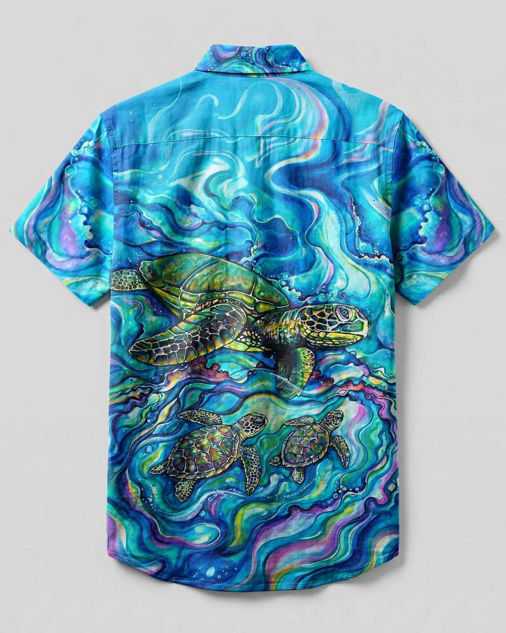 THREE SEA TURTLES FOLLOWING THE TIDE BUTTON-DOWN COLLAR SHIRT  - TLHG1606262