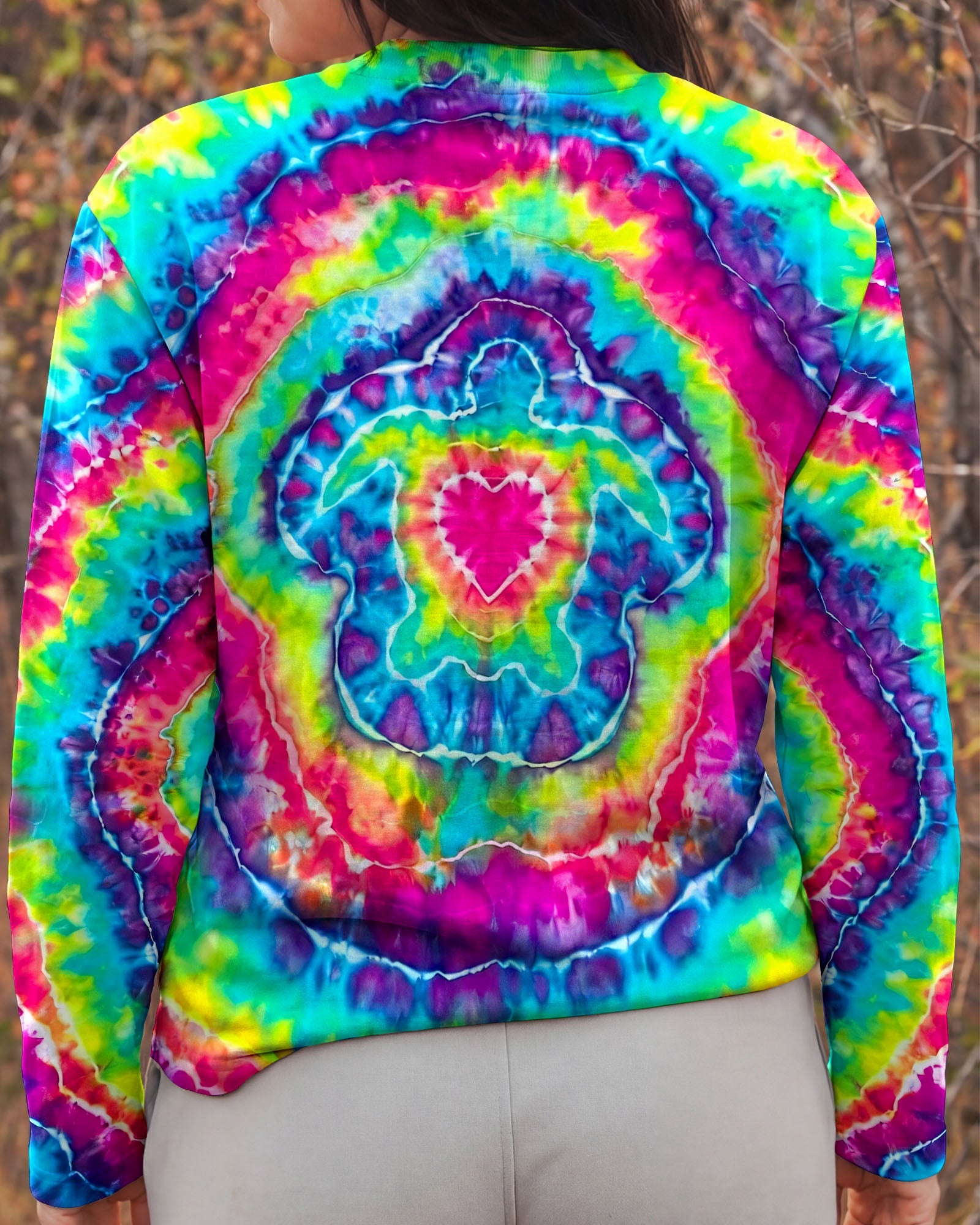 SEA TURTLE COLORFUL SWIRL ALL OVER PRINT - TLHG2606265