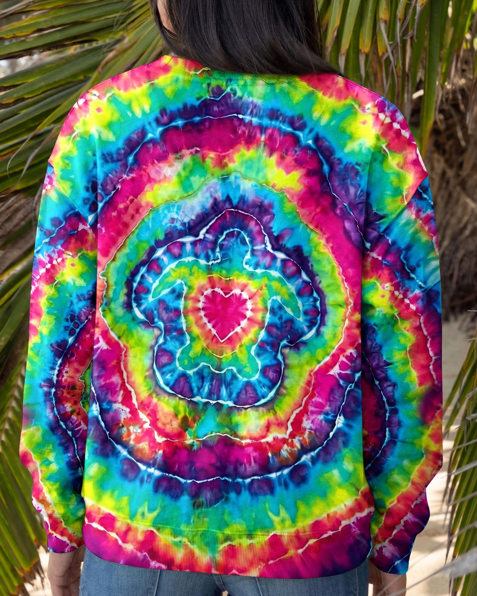 SEA TURTLE COLORFUL SWIRL ALL OVER PRINT - TLHG2606265