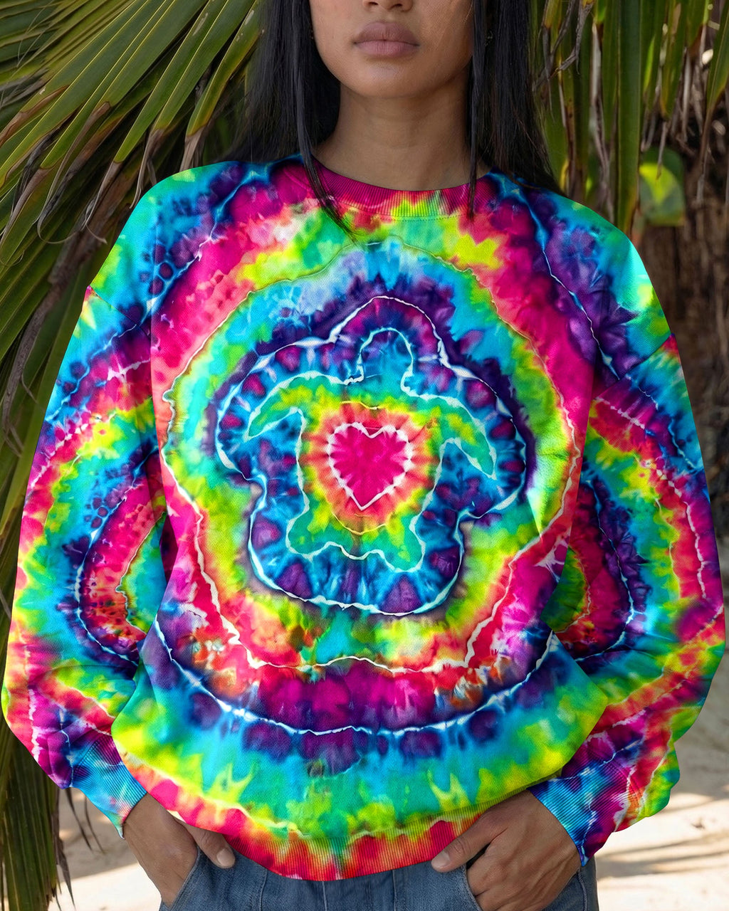 SEA TURTLE COLORFUL SWIRL ALL OVER PRINT - TLHG2606265