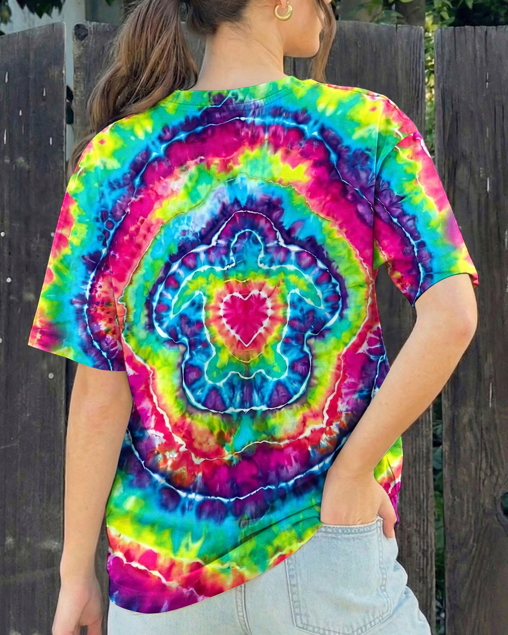 SEA TURTLE COLORFUL SWIRL ALL OVER PRINT - TLHG2606265