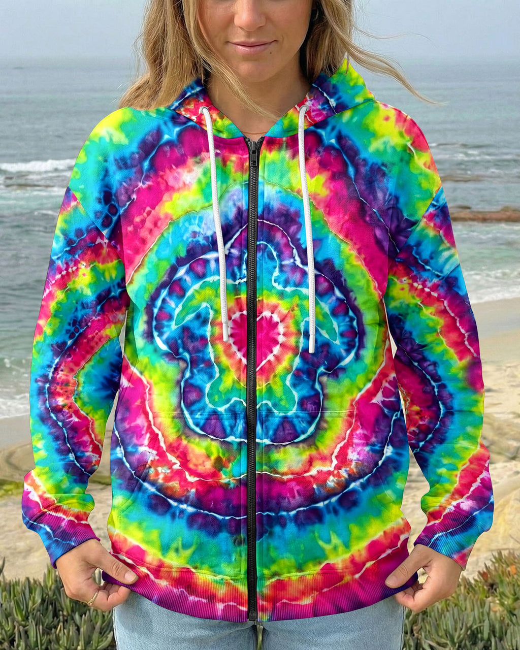 SEA TURTLE COLORFUL SWIRL ALL OVER PRINT - TLHG2606265