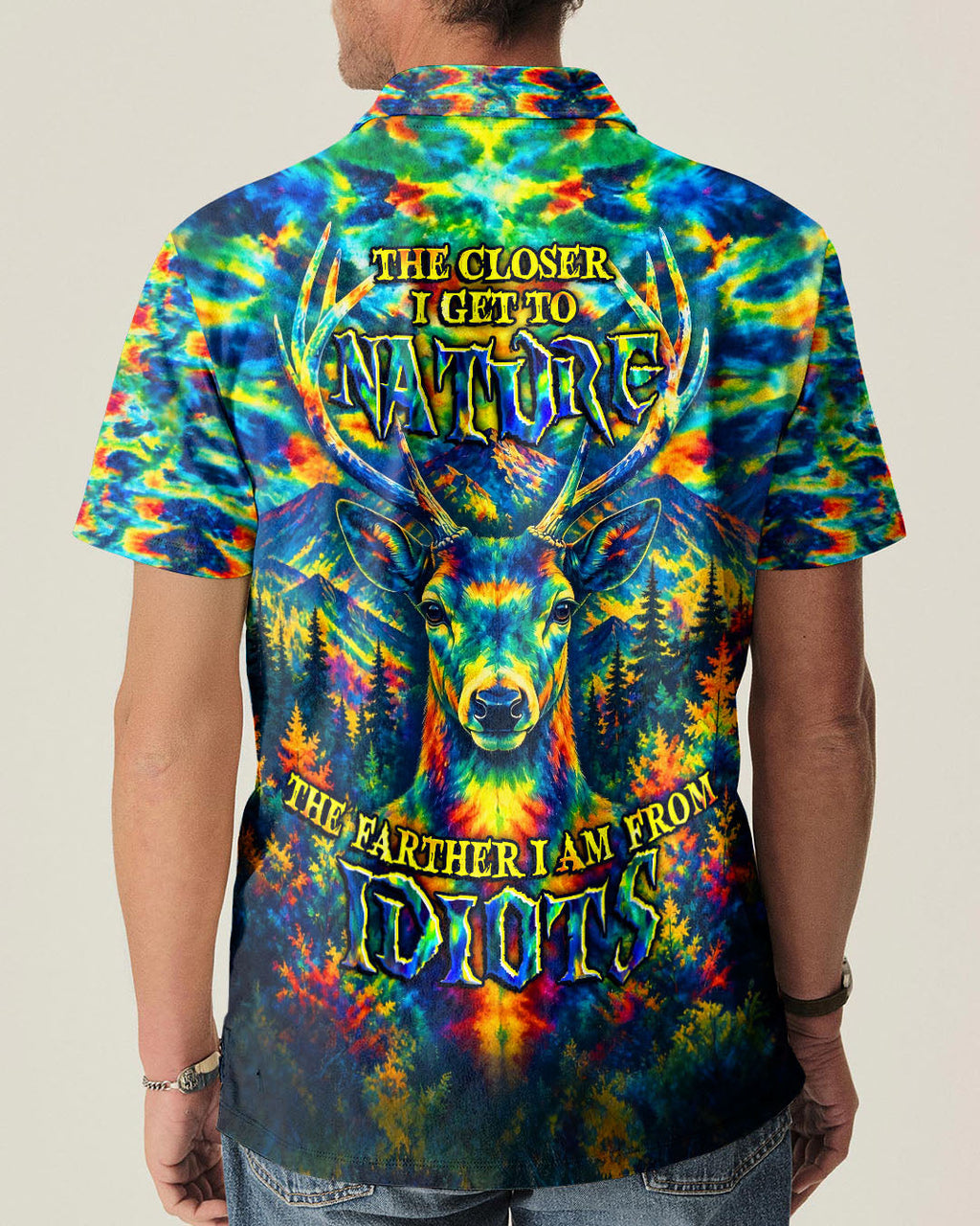THE CLOSER I GET TO NATURE DEER  ALL OVER PRINT   - TLHG2705262