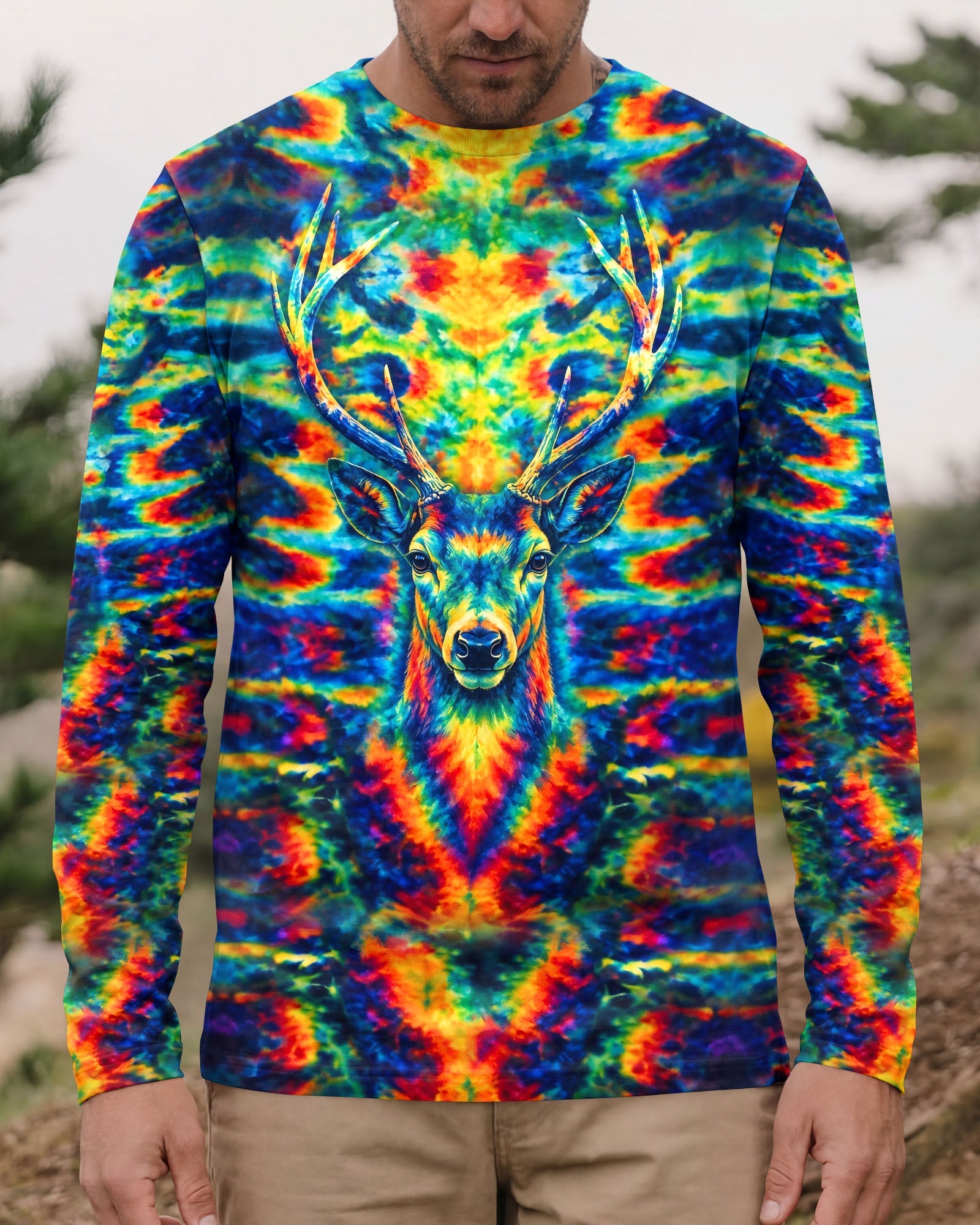 THE CLOSER I GET TO NATURE DEER  ALL OVER PRINT   - TLHG2705262