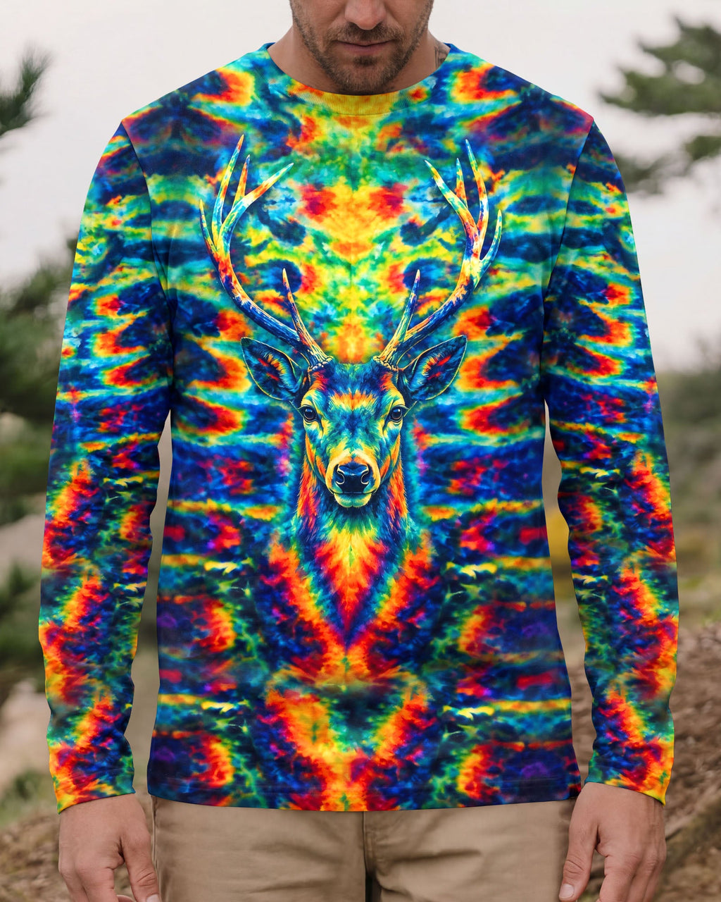 THE CLOSER I GET TO NATURE DEER  ALL OVER PRINT   - TLHG2705262