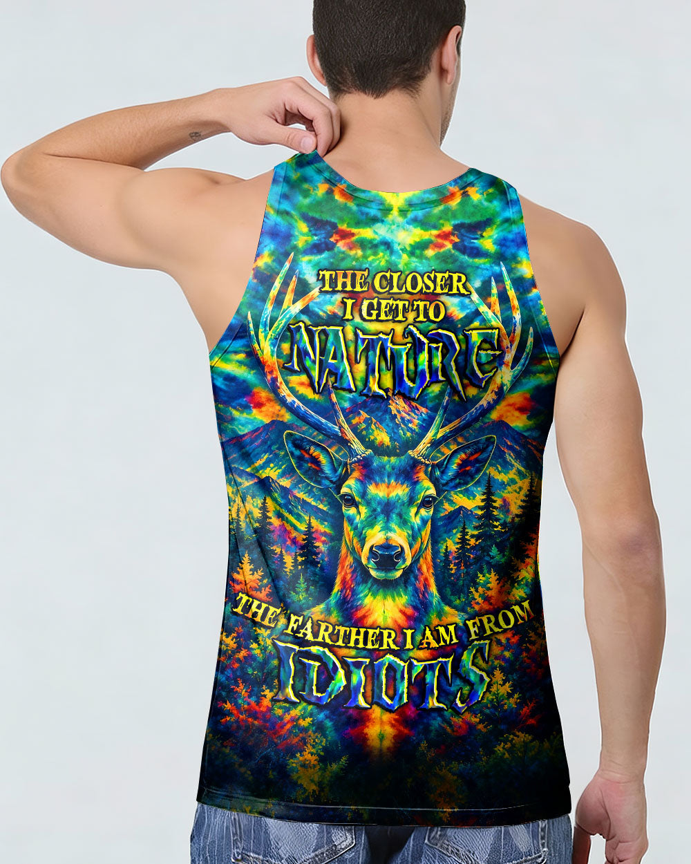 THE CLOSER I GET TO NATURE DEER  ALL OVER PRINT   - TLHG2705262