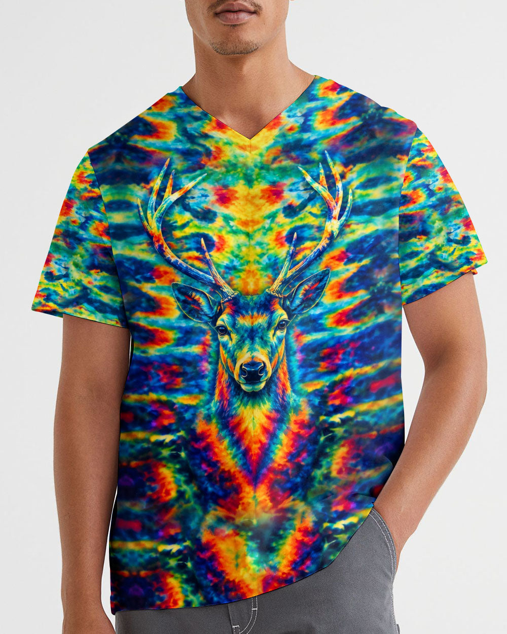 THE CLOSER I GET TO NATURE DEER  ALL OVER PRINT   - TLHG2705262