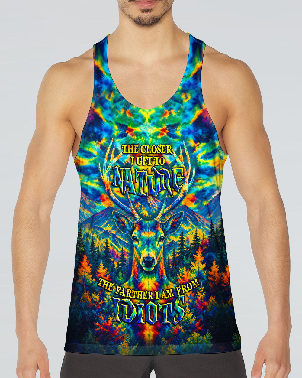 THE CLOSER I GET TO NATURE DEER  ALL OVER PRINT   - TLHG2705262
