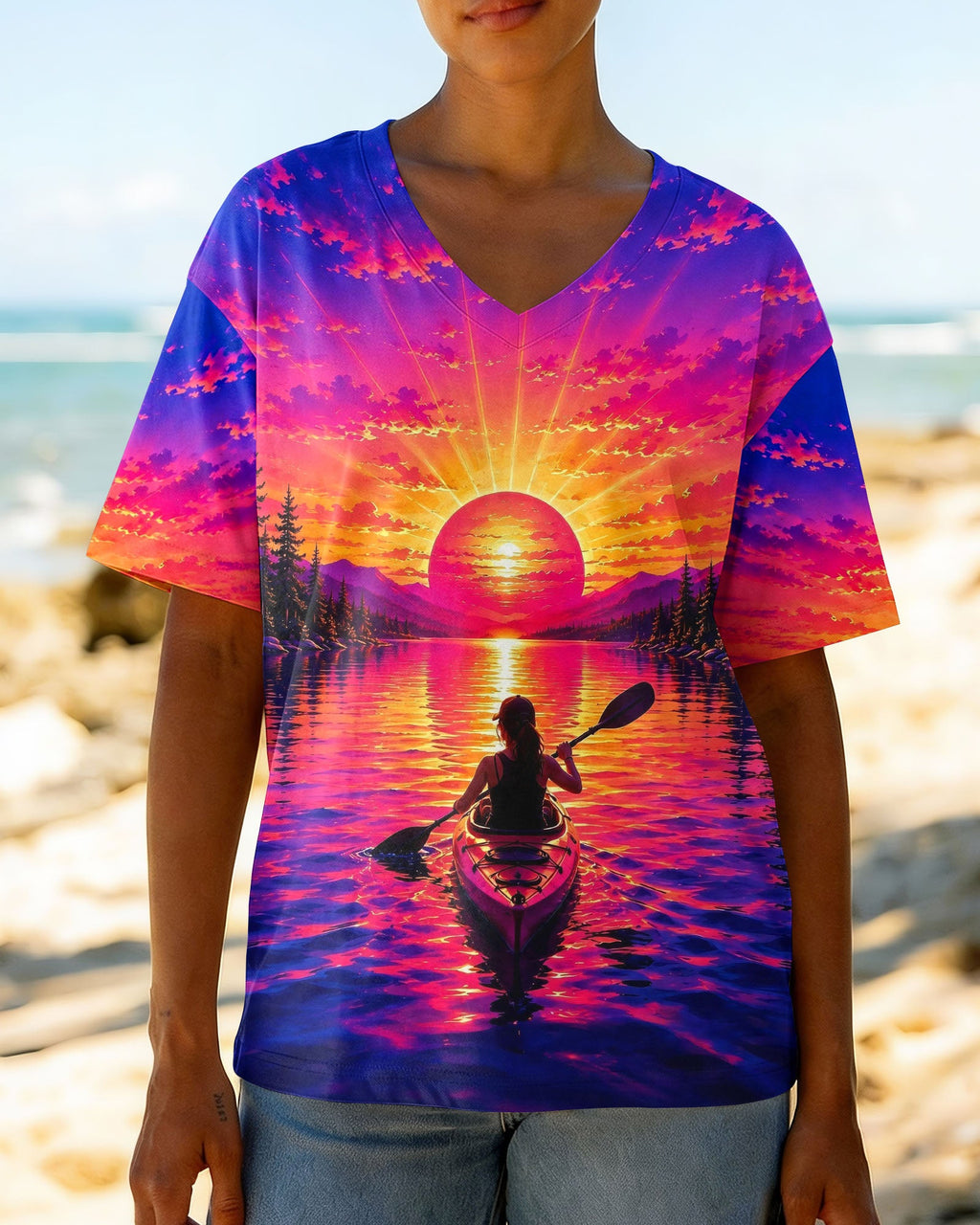 I'M ON KAYAK TIME SUNSET ALL OVER PRINT   - TLHG2805262
