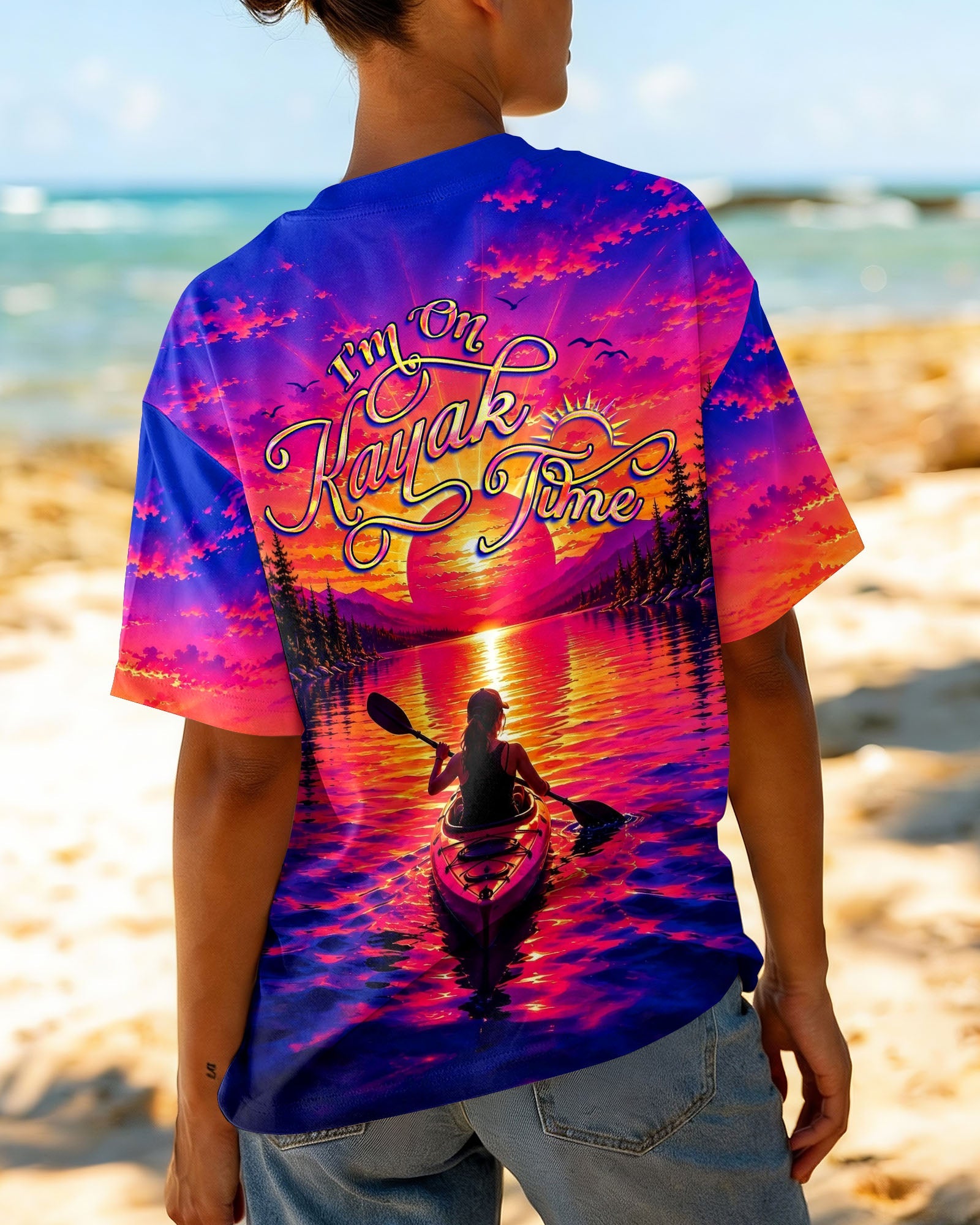 I'M ON KAYAK TIME SUNSET ALL OVER PRINT   - TLHG2805262