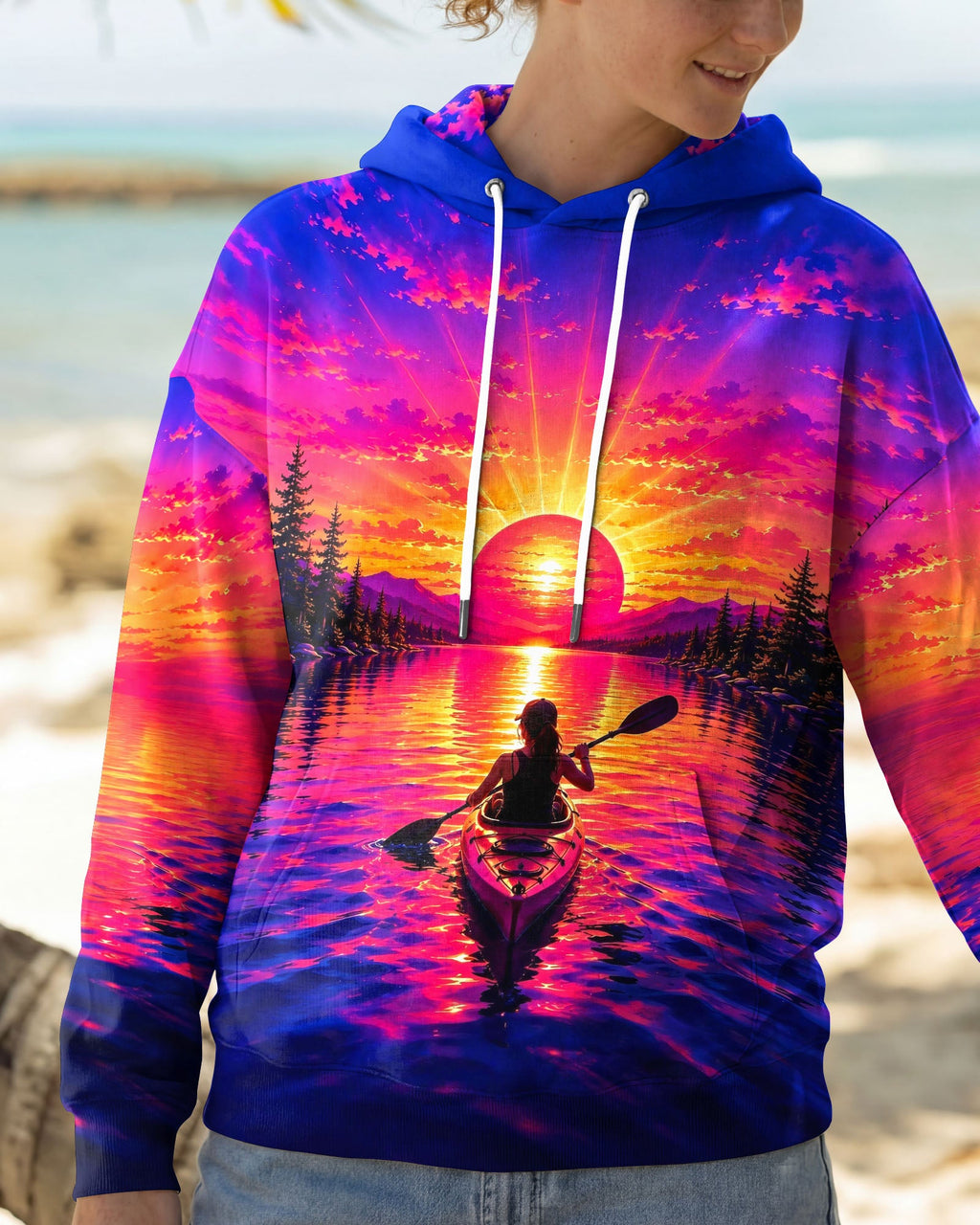 I'M ON KAYAK TIME SUNSET ALL OVER PRINT   - TLHG2805262