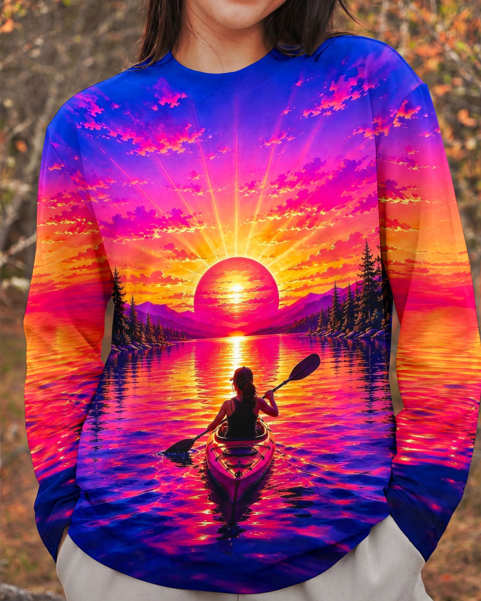 I'M ON KAYAK TIME SUNSET ALL OVER PRINT   - TLHG2805262