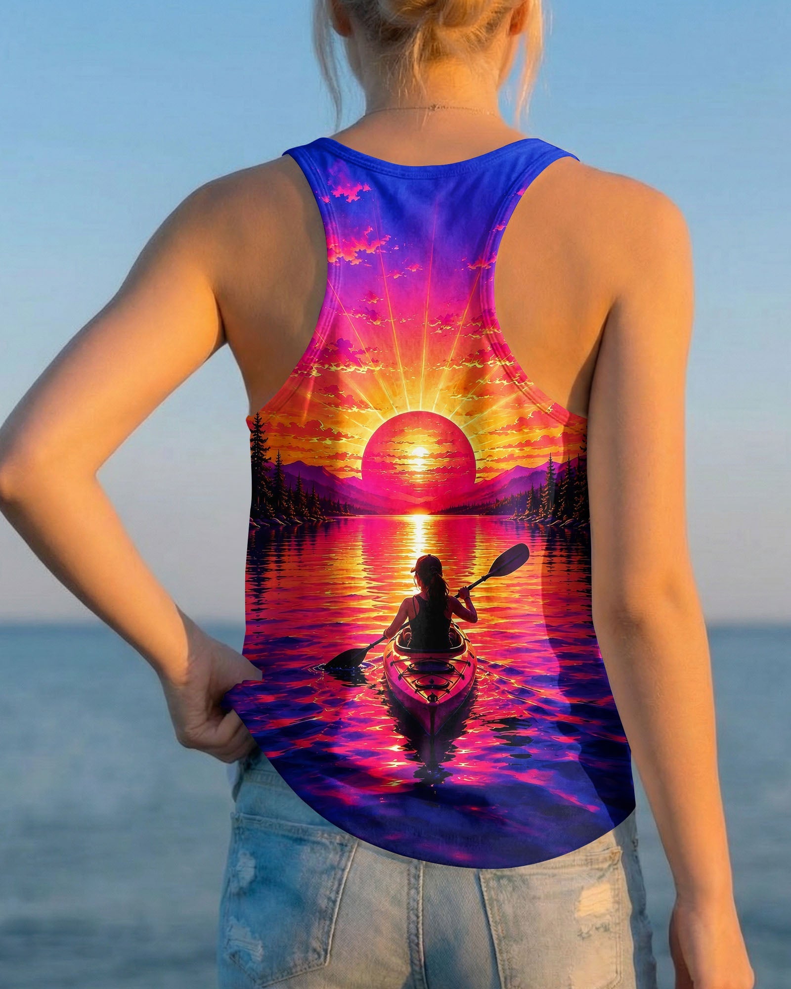 I'M ON KAYAK TIME SUNSET ALL OVER PRINT   - TLHG2805262
