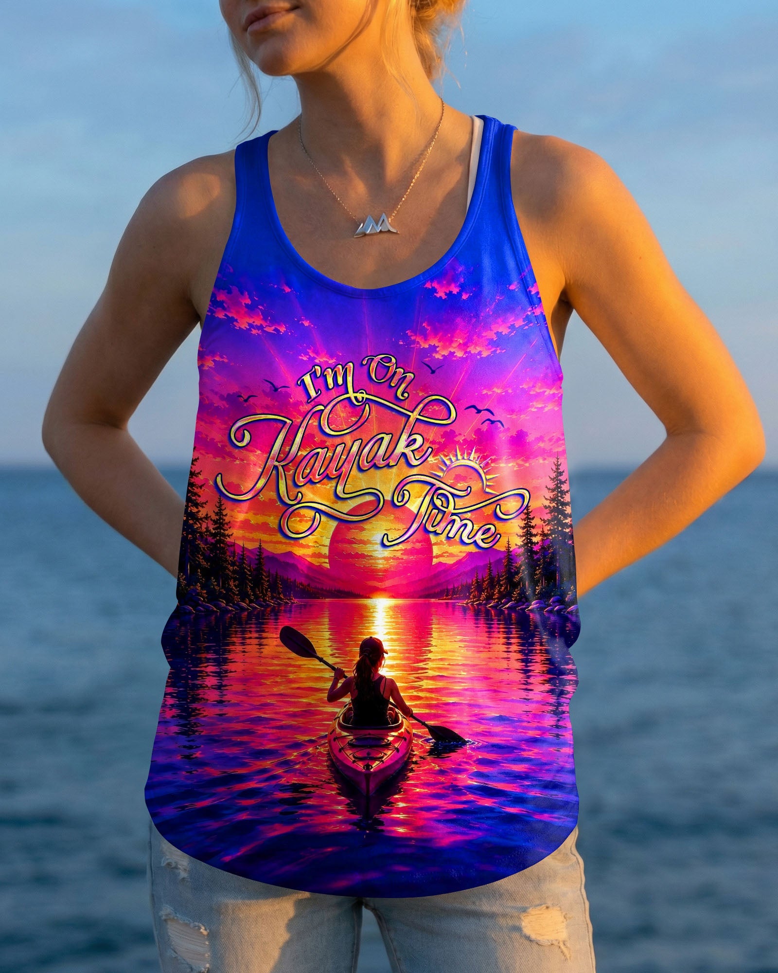 I'M ON KAYAK TIME SUNSET ALL OVER PRINT   - TLHG2805262