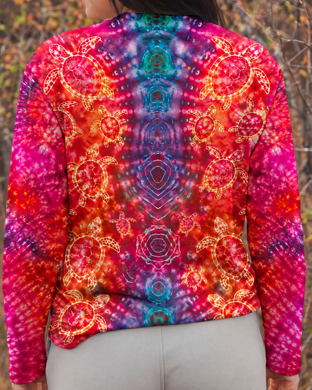 SEA TURTLES PSYCHEDELIC PATTERN ALL OVER PRINT  - TLHN0107261
