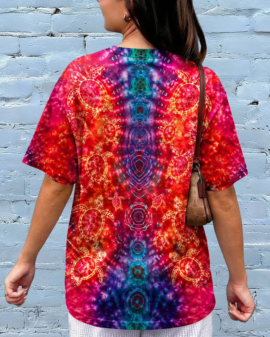 SEA TURTLES PSYCHEDELIC PATTERN ALL OVER PRINT  - TLHN0107261
