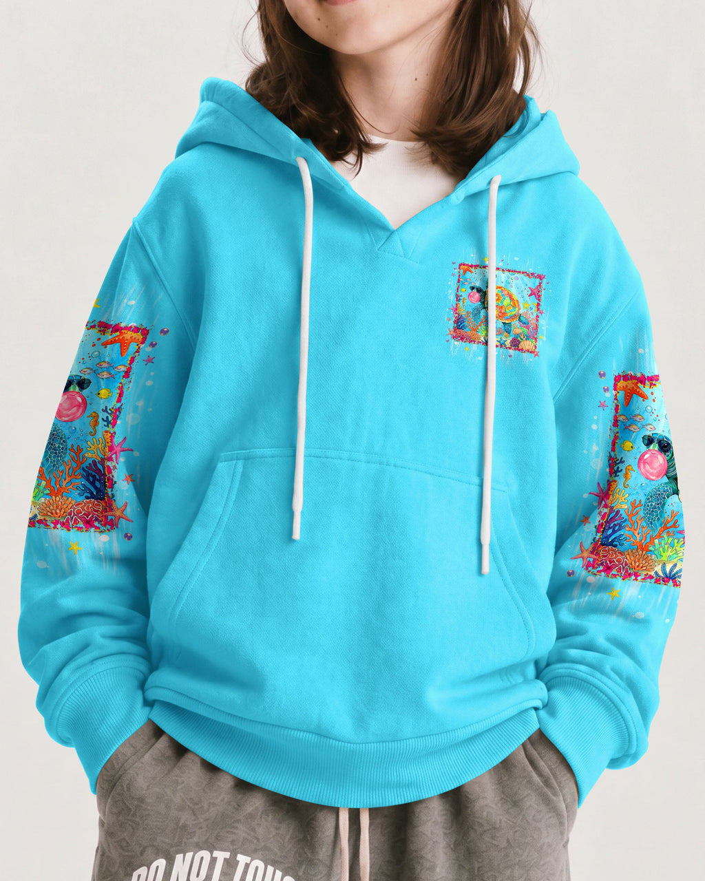 SALTWATER HEALS EVERYTHING TURTLE KIDS ALL OVER PRINT   - TLNT0806261