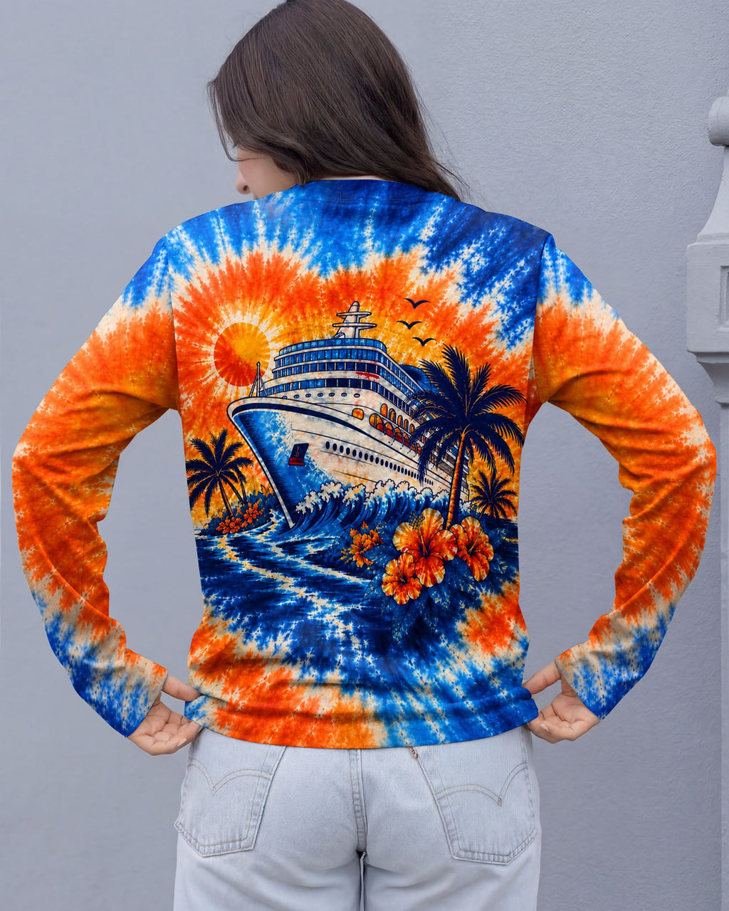 TROPICAL CRUISE SUNSET BURST ALL OVER PRINT  - TLHN0607261