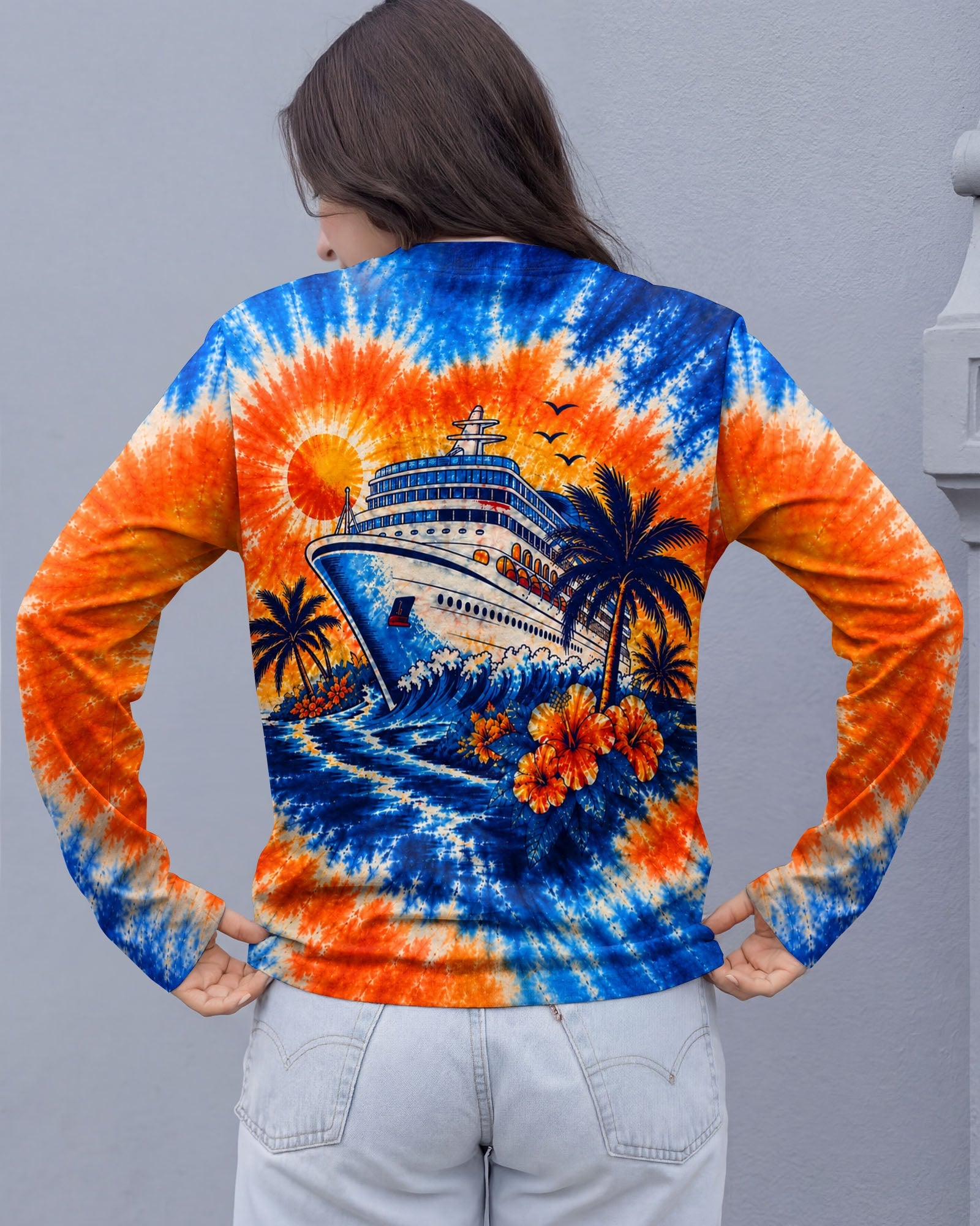 TROPICAL CRUISE SUNSET BURST ALL OVER PRINT  - TLHN0607261