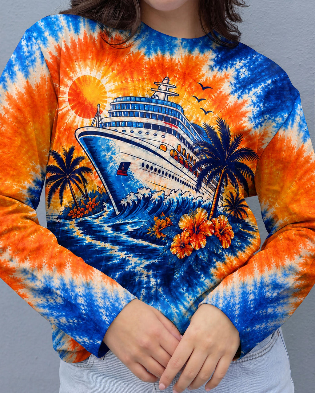 TROPICAL CRUISE SUNSET BURST ALL OVER PRINT  - TLHN0607261