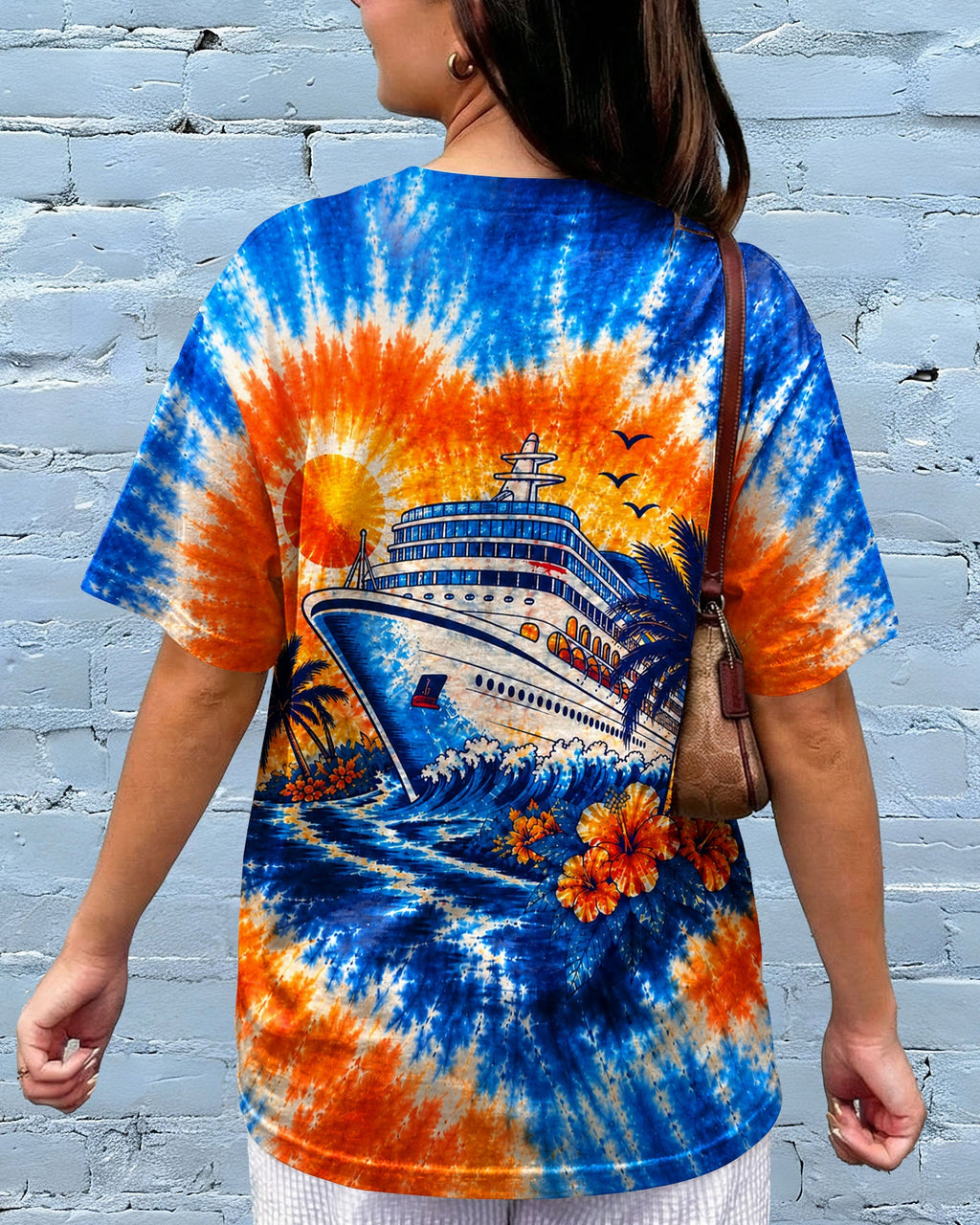 TROPICAL CRUISE SUNSET BURST ALL OVER PRINT  - TLHN0607261