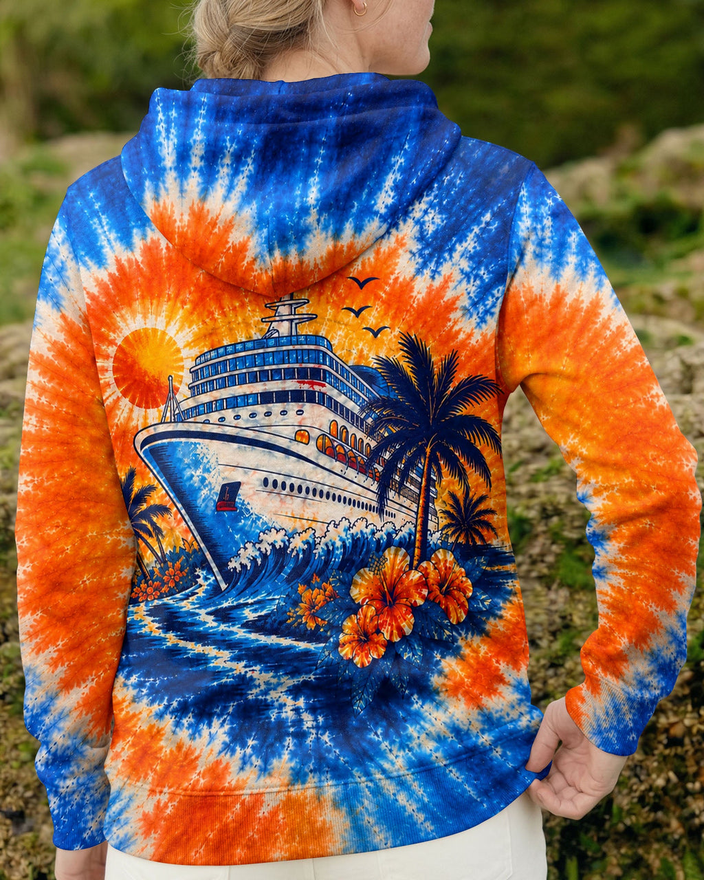 TROPICAL CRUISE SUNSET BURST ALL OVER PRINT  - TLHN0607261