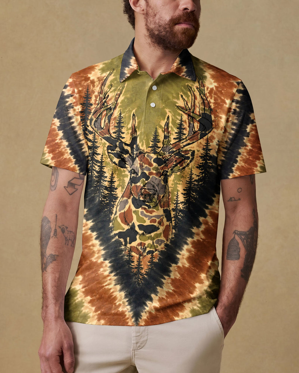DEER HUNTING CAMOUFLAGE V PATTERN ALL OVER PRINT  - TLHN0607262