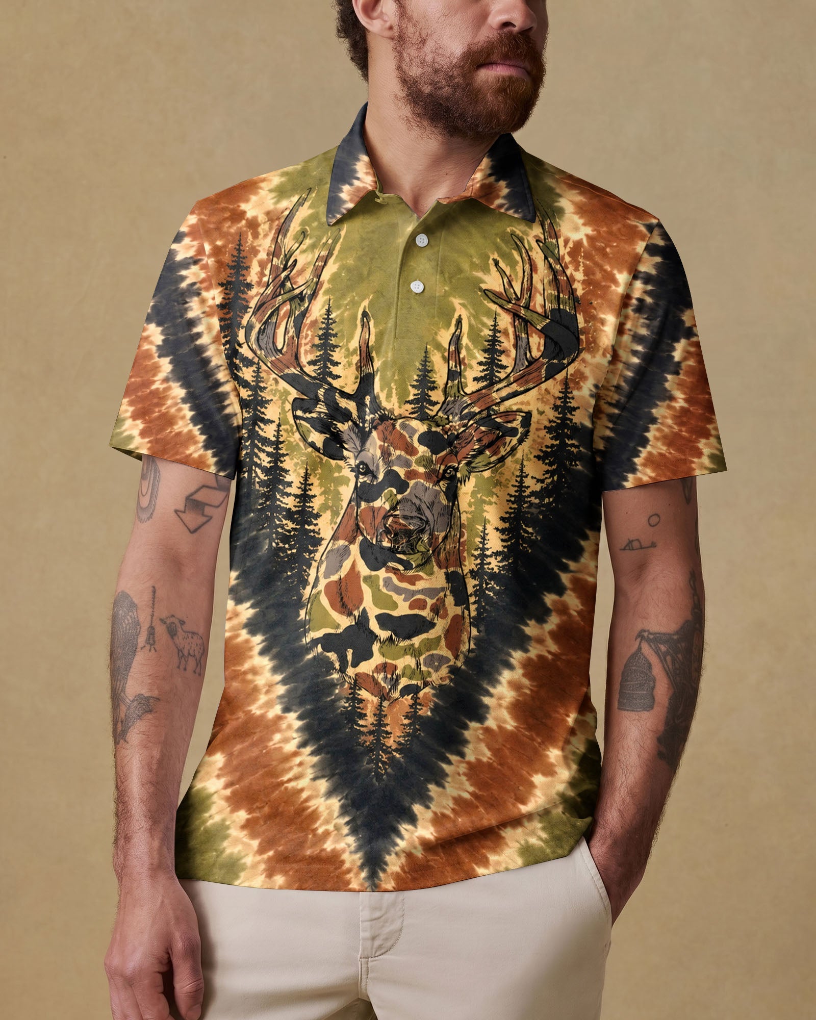 DEER HUNTING CAMOUFLAGE V PATTERN ALL OVER PRINT  - TLHN0607262