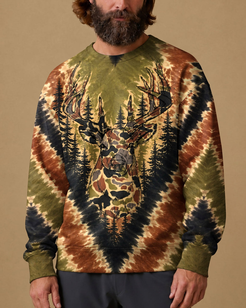 DEER HUNTING CAMOUFLAGE V PATTERN ALL OVER PRINT  - TLHN0607262