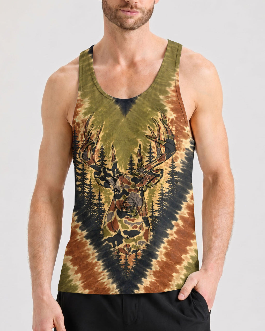 DEER HUNTING CAMOUFLAGE V PATTERN ALL OVER PRINT  - TLHN0607262