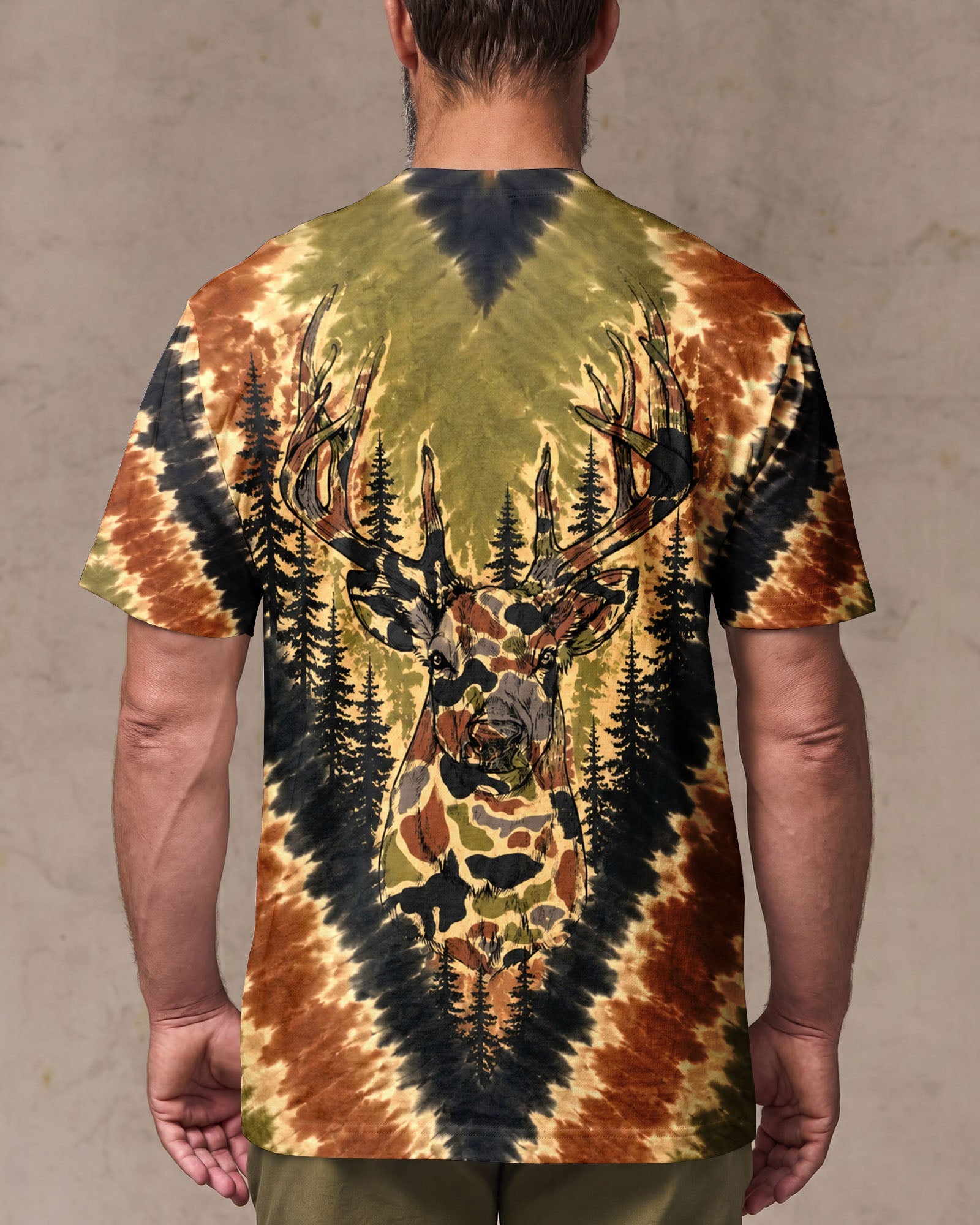 DEER HUNTING CAMOUFLAGE V PATTERN ALL OVER PRINT  - TLHN0607262