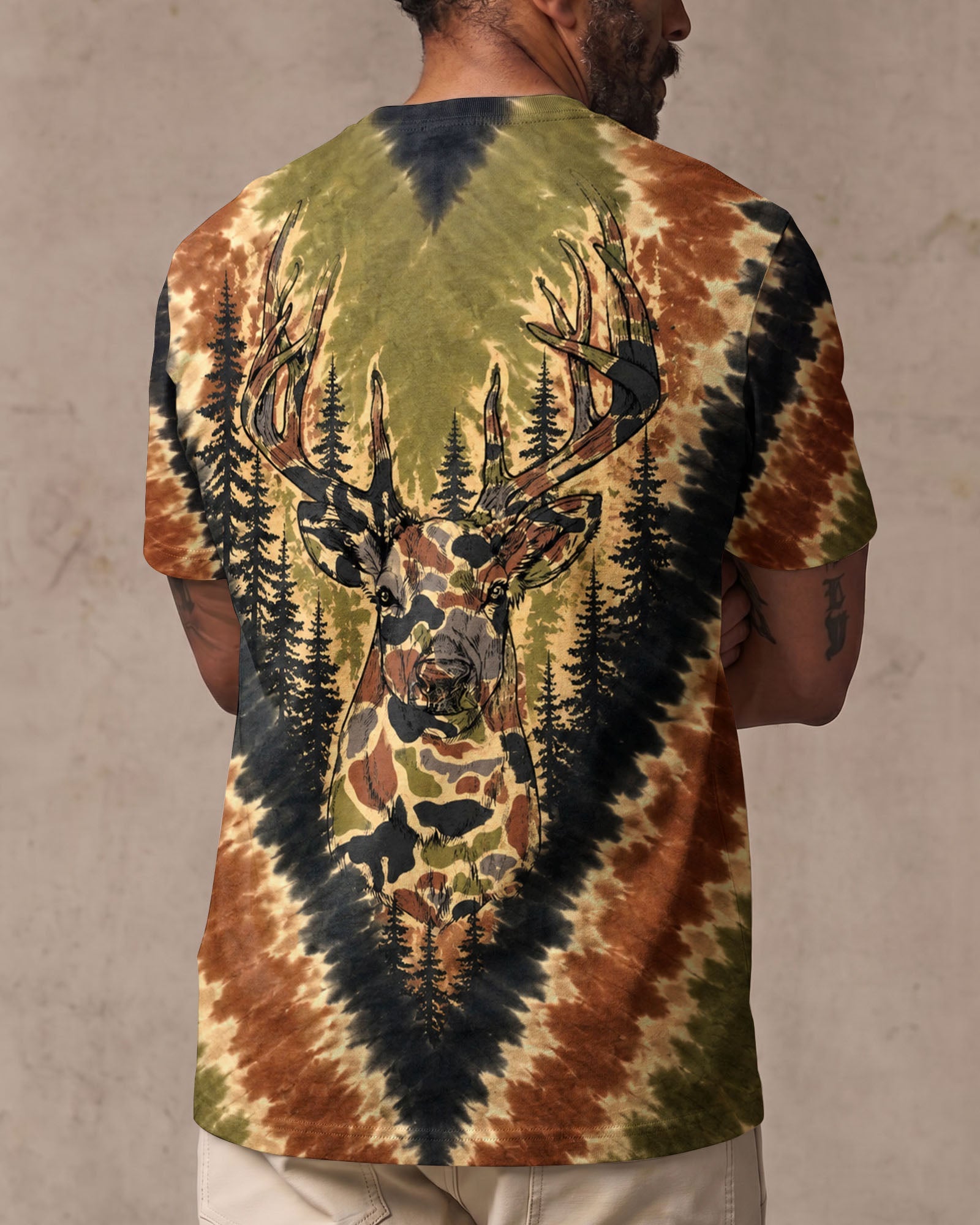 DEER HUNTING CAMOUFLAGE V PATTERN ALL OVER PRINT  - TLHN0607262