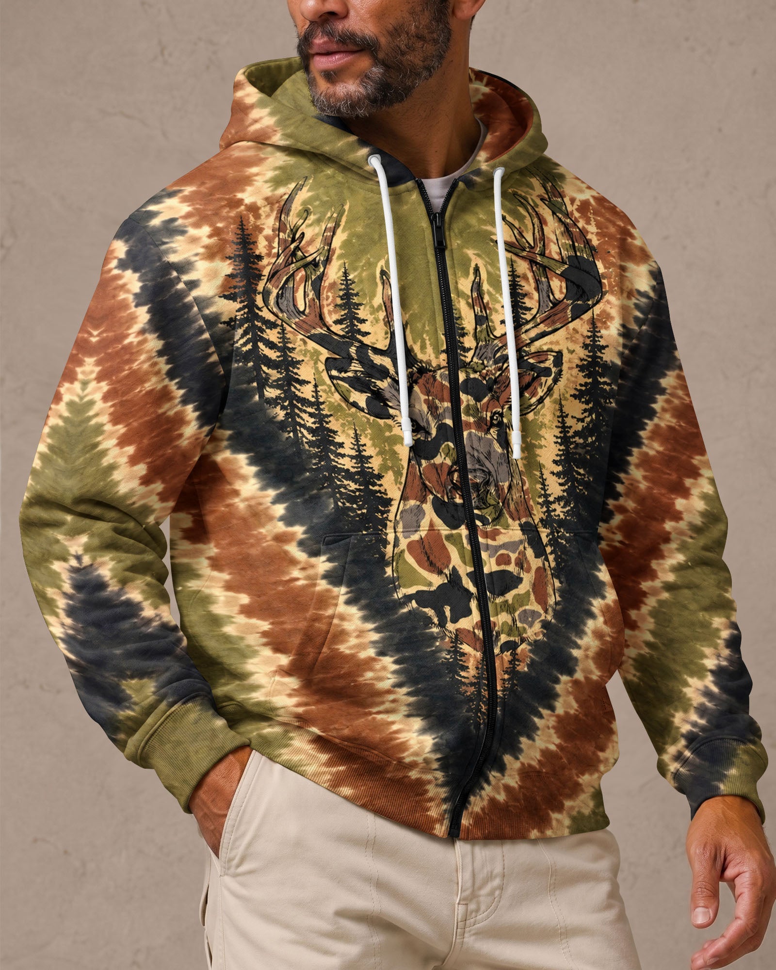 DEER HUNTING CAMOUFLAGE V PATTERN ALL OVER PRINT  - TLHN0607262