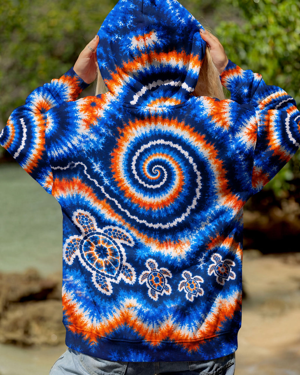TURTLES WAVES SWIRL ALL OVER PRINT  - TLHN0705261