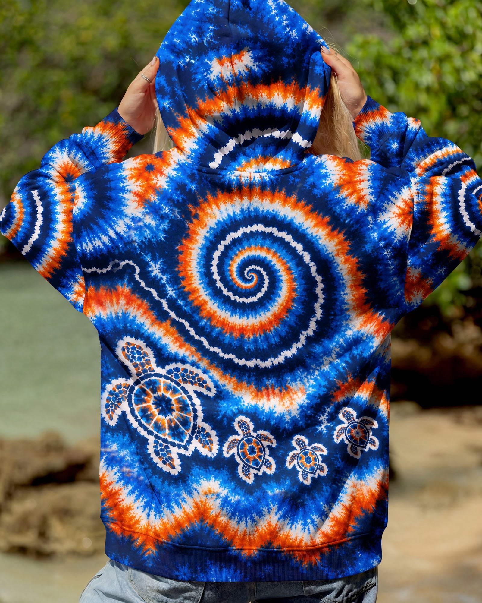 TURTLES WAVES SWIRL ALL OVER PRINT  - TLHN0705261