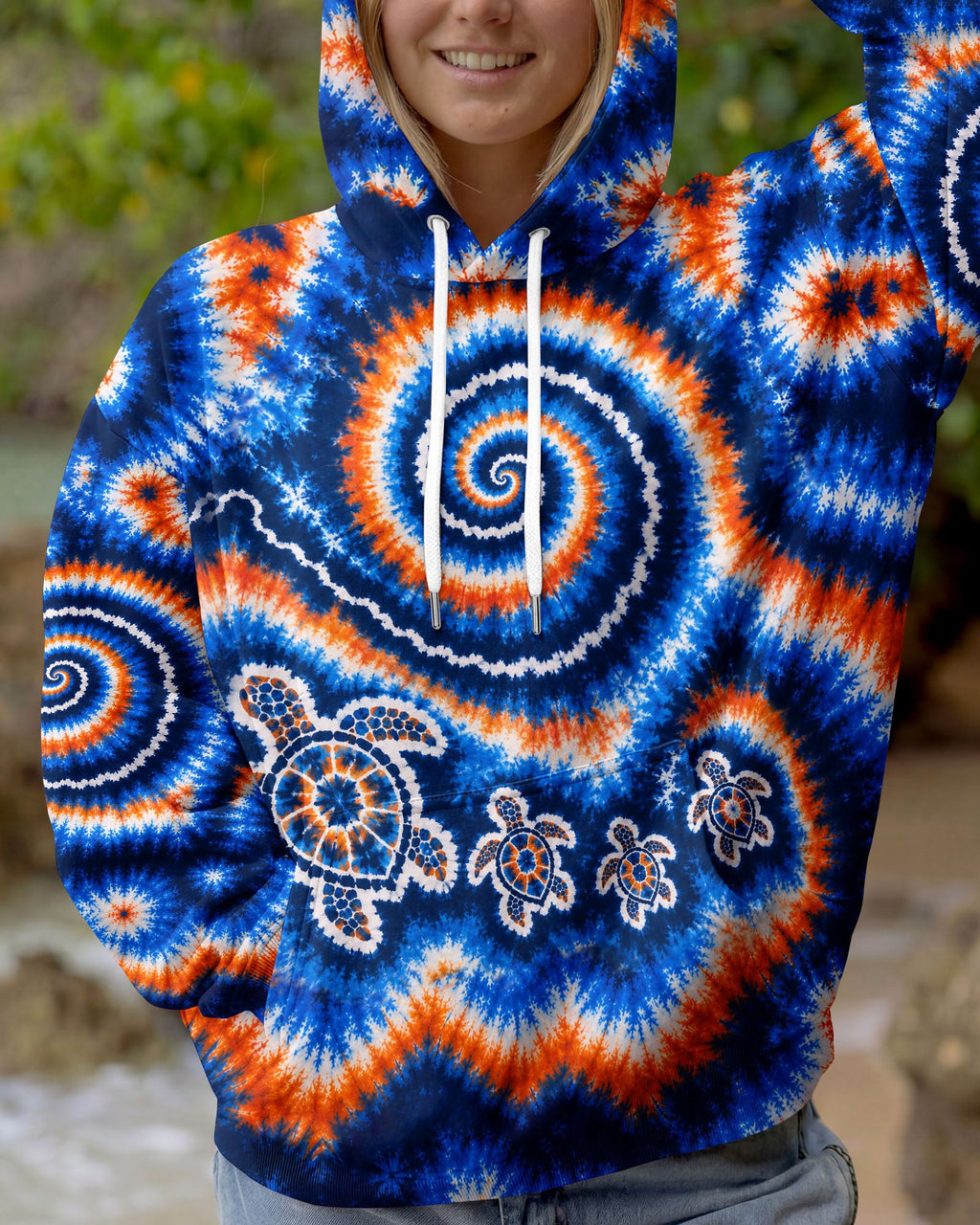 TURTLES WAVES SWIRL ALL OVER PRINT  - TLHN0705261