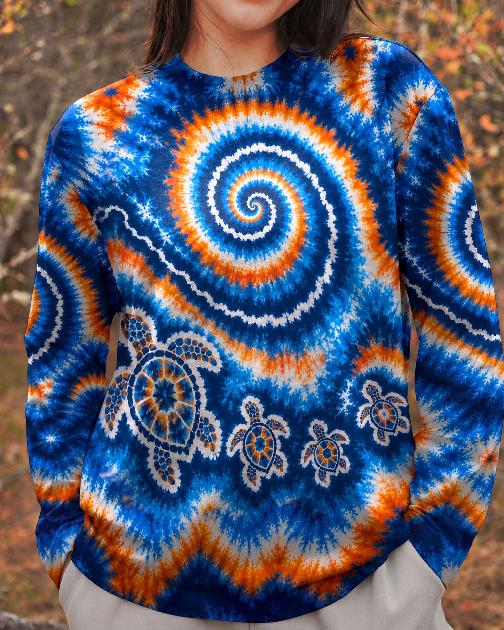 TURTLES WAVES SWIRL ALL OVER PRINT  - TLHN0705261