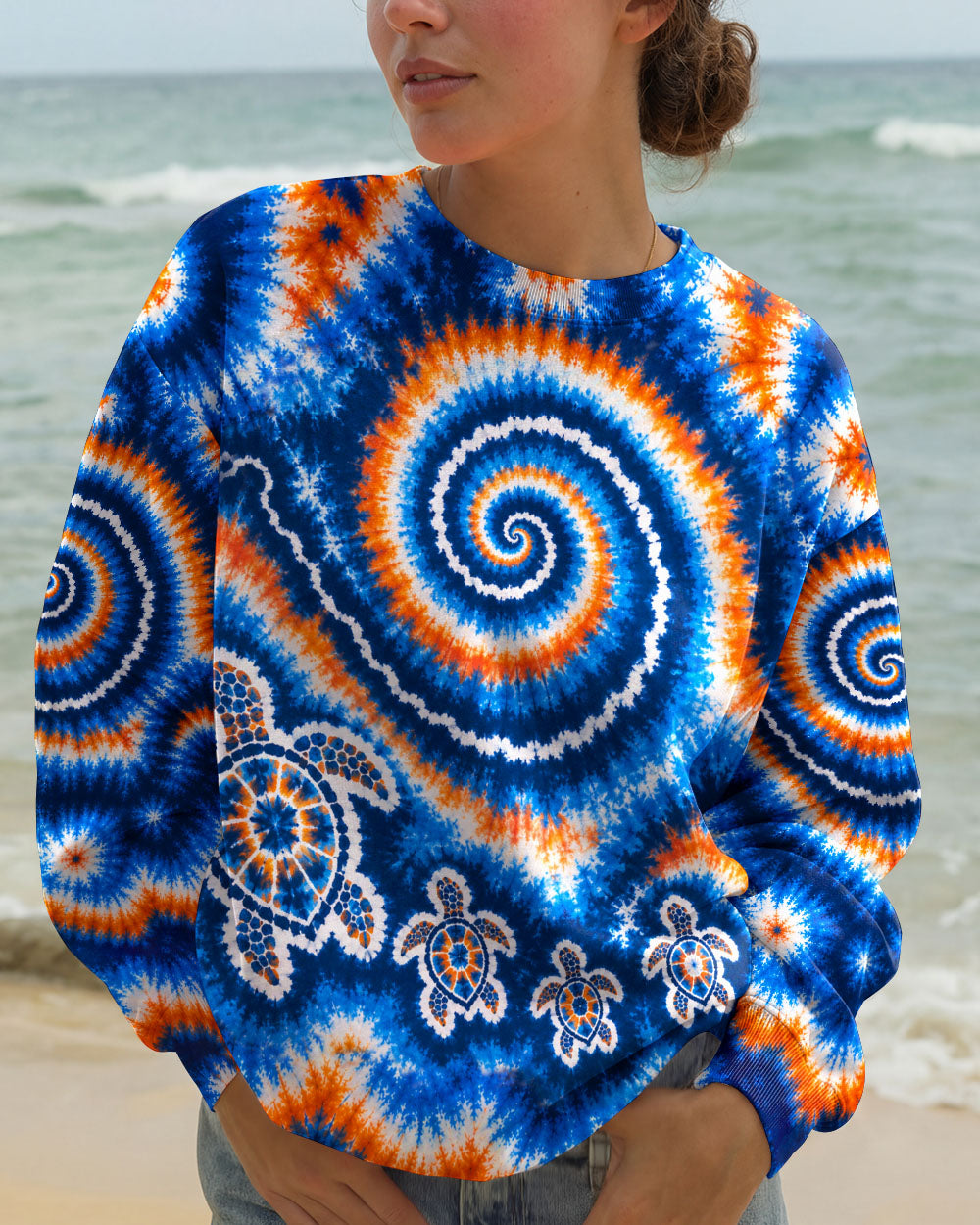 TURTLES WAVES SWIRL ALL OVER PRINT  - TLHN0705261