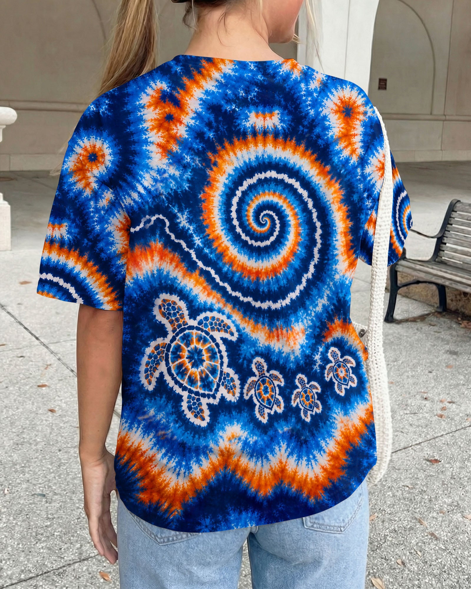 TURTLES WAVES SWIRL ALL OVER PRINT  - TLHN0705261