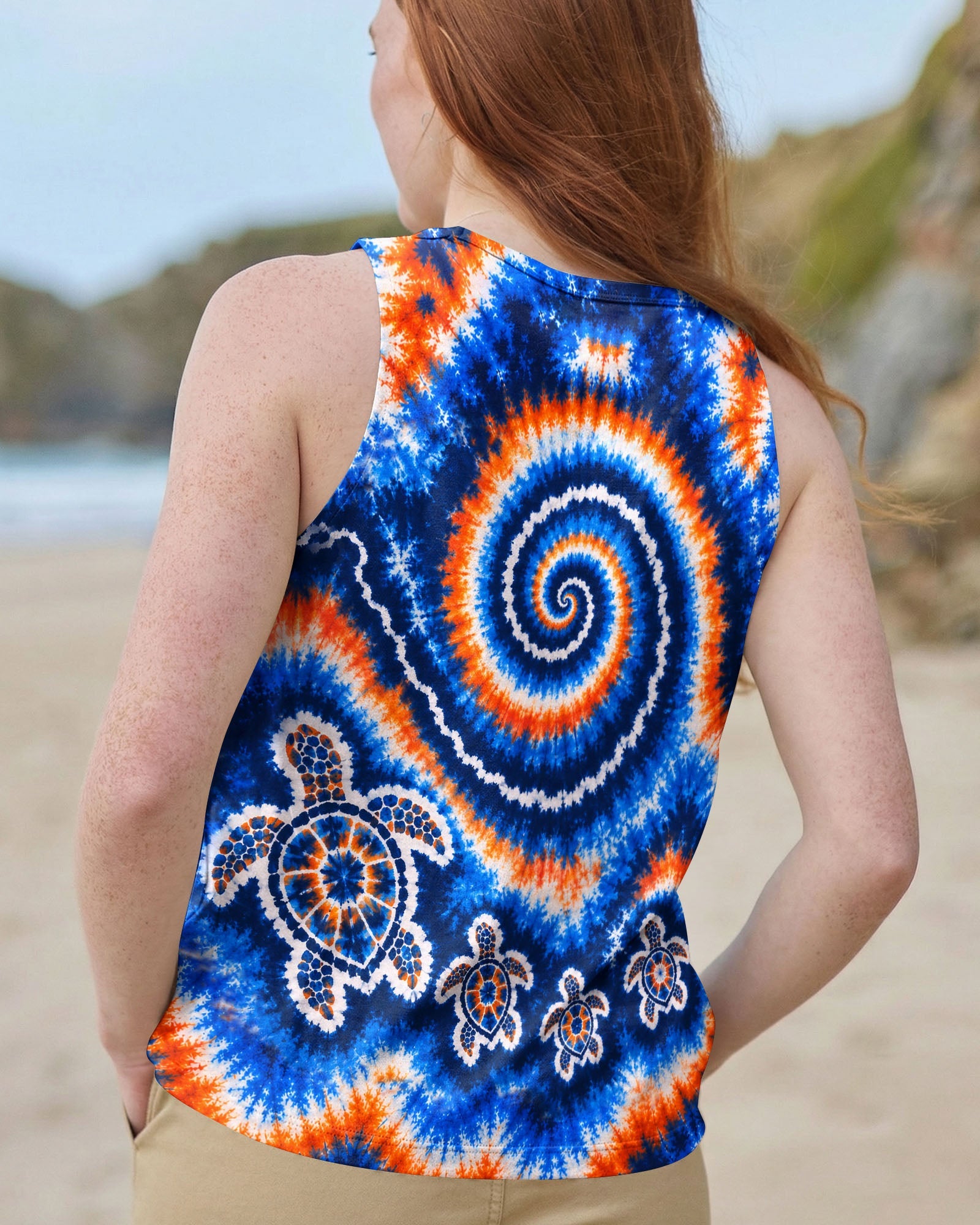 TURTLES WAVES SWIRL ALL OVER PRINT  - TLHN0705261