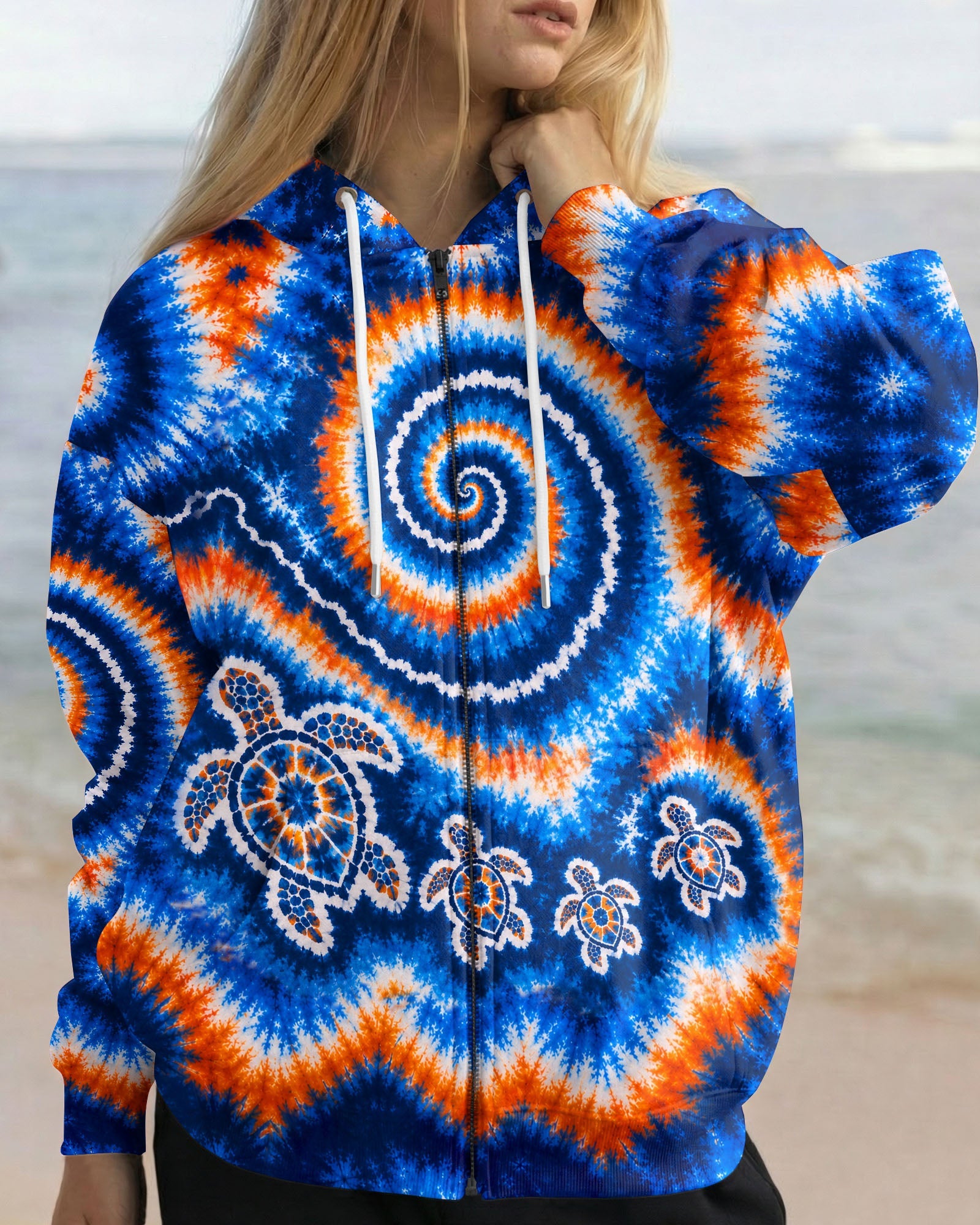 TURTLES WAVES SWIRL ALL OVER PRINT  - TLHN0705261