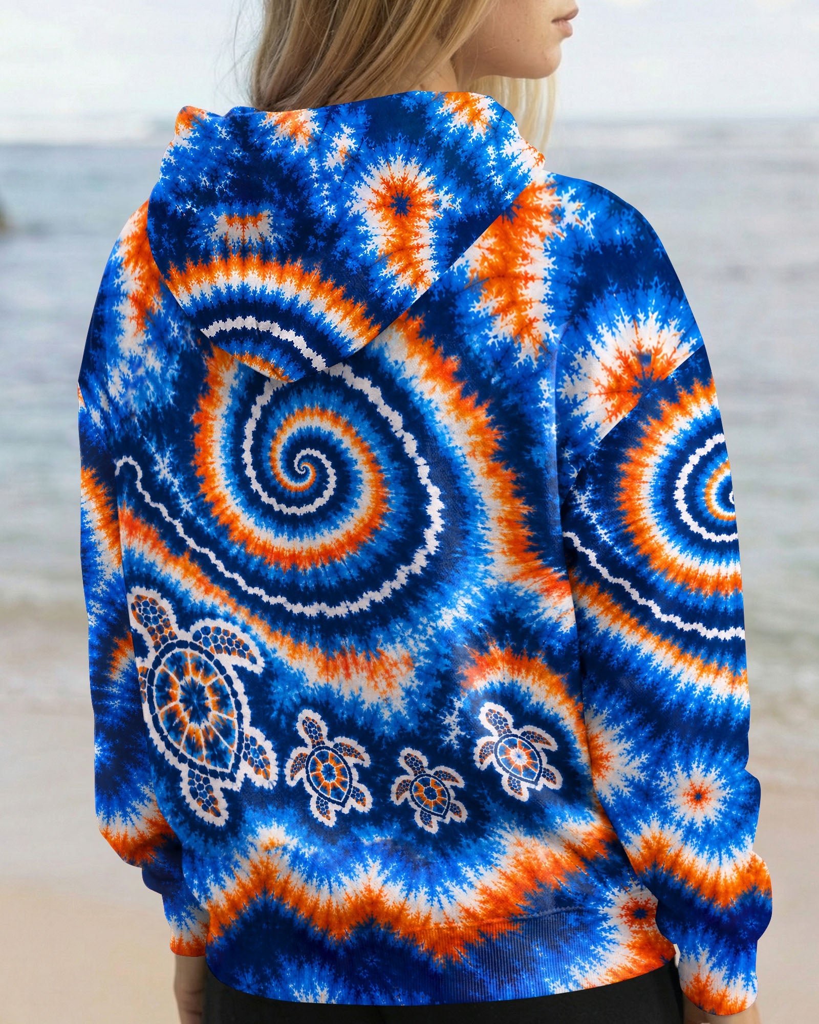 TURTLES WAVES SWIRL ALL OVER PRINT  - TLHN0705261