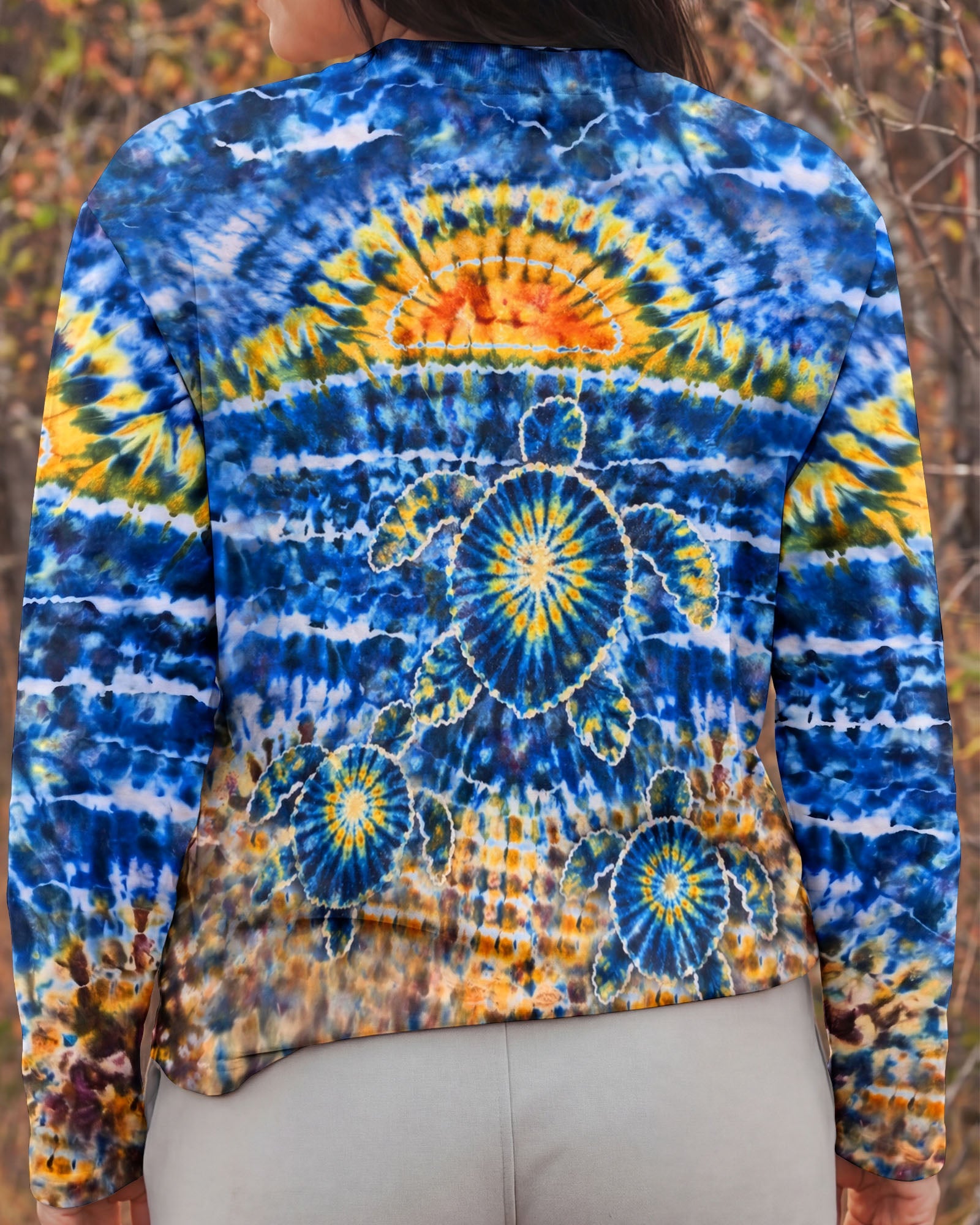 SUNSET SEA TURTLE ALL OVER PRINT  - TLHN1404261