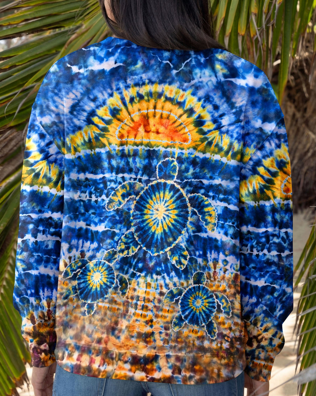 SUNSET SEA TURTLE ALL OVER PRINT  - TLHN1404261