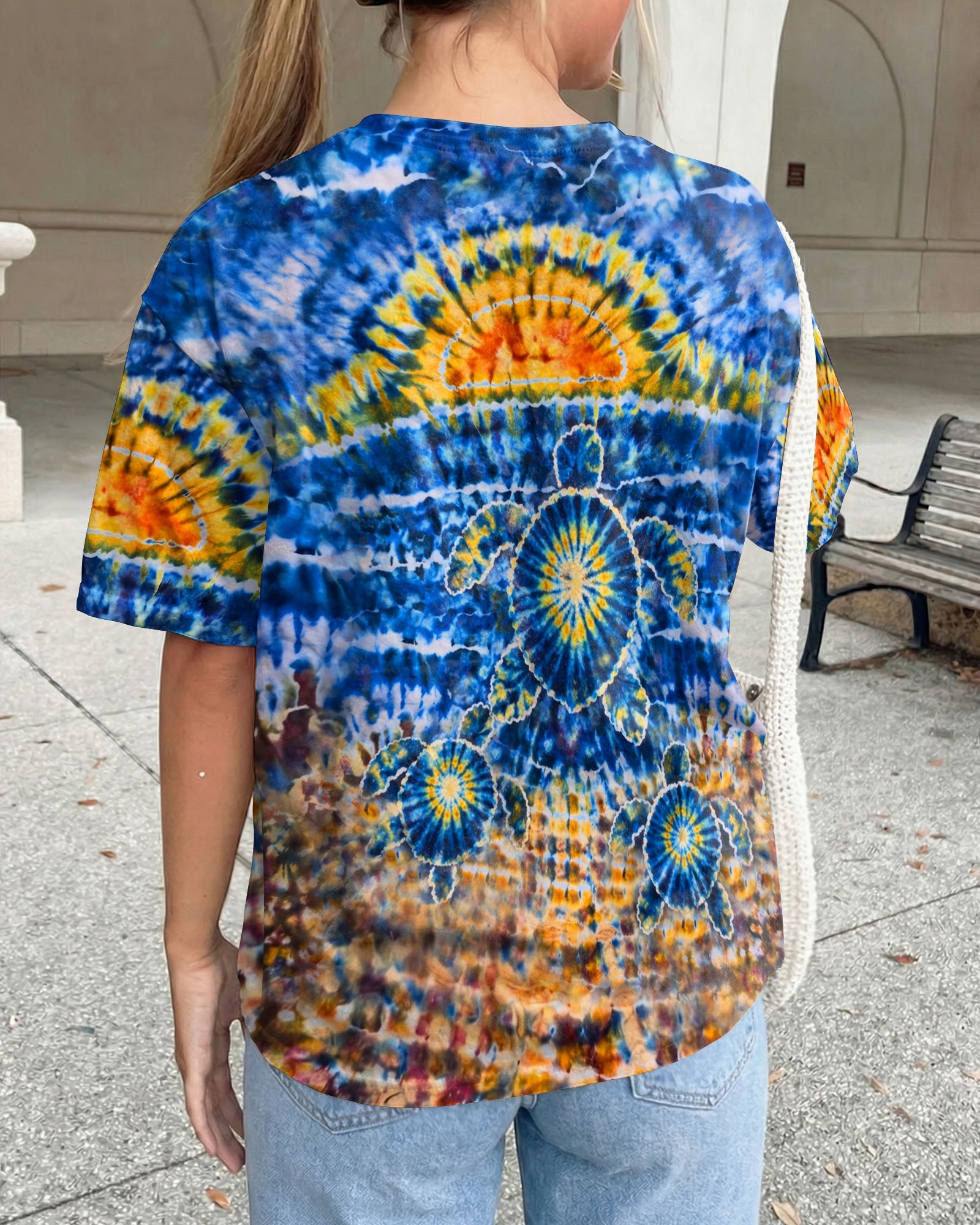 SUNSET SEA TURTLE ALL OVER PRINT  - TLHN1404261