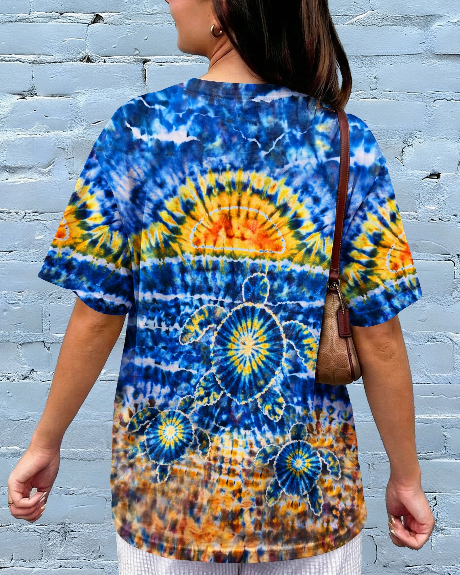 SUNSET SEA TURTLE ALL OVER PRINT  - TLHN1404261