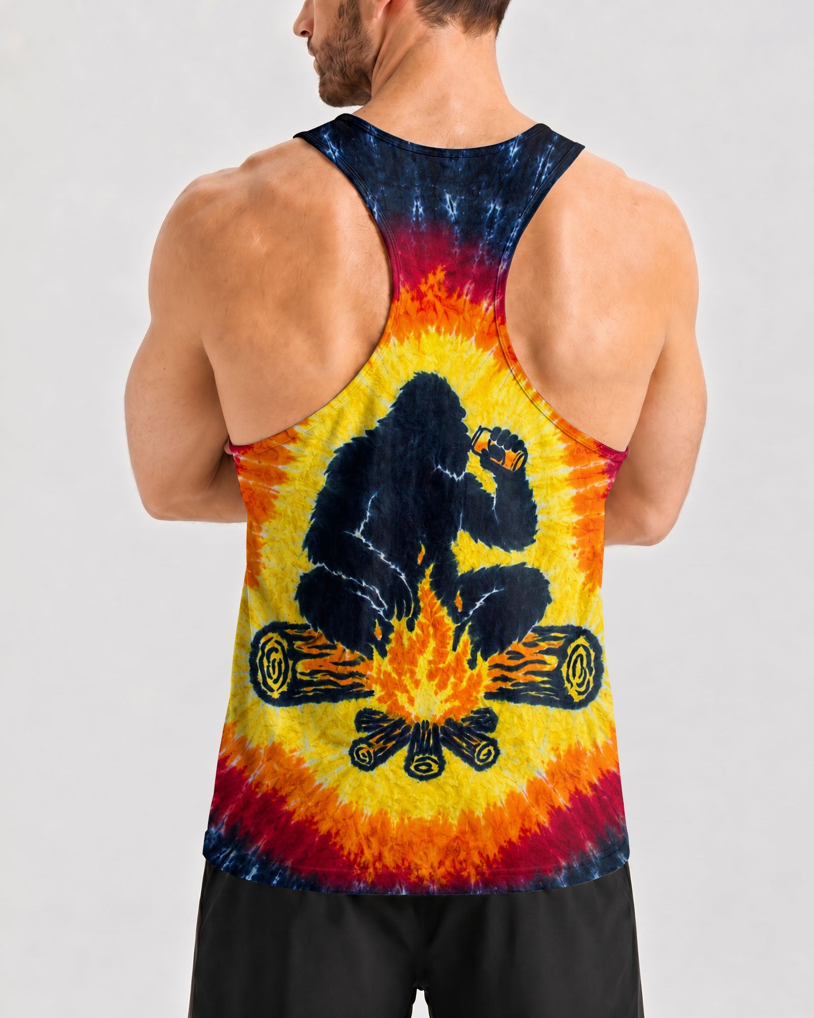 BIGFOOT CAMPFIRE BURST PATTERN ALL OVER PRINT  - TLHN1706263