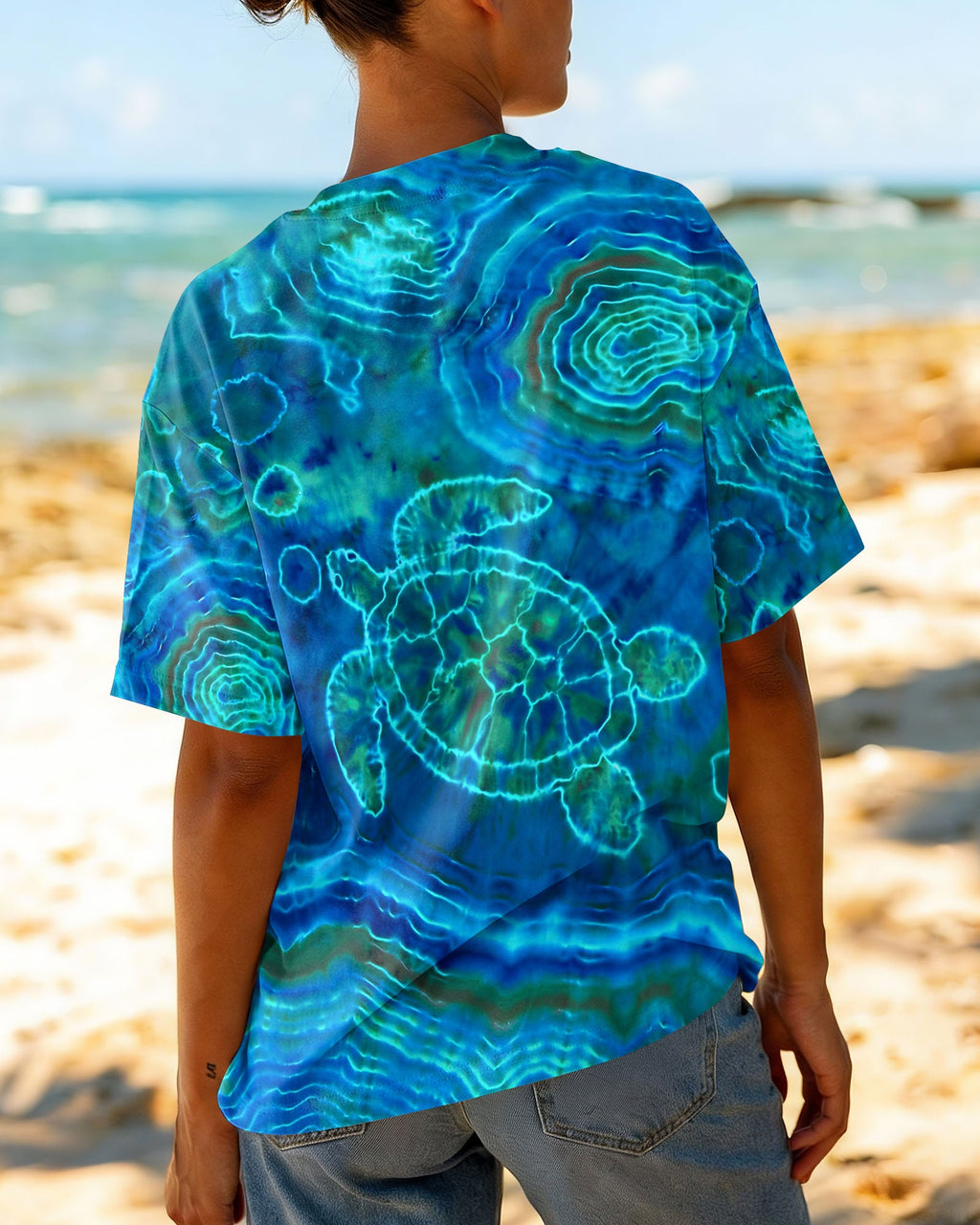 TURTLE UNDERSEA ALL OVER PRINT - TLHN2004261