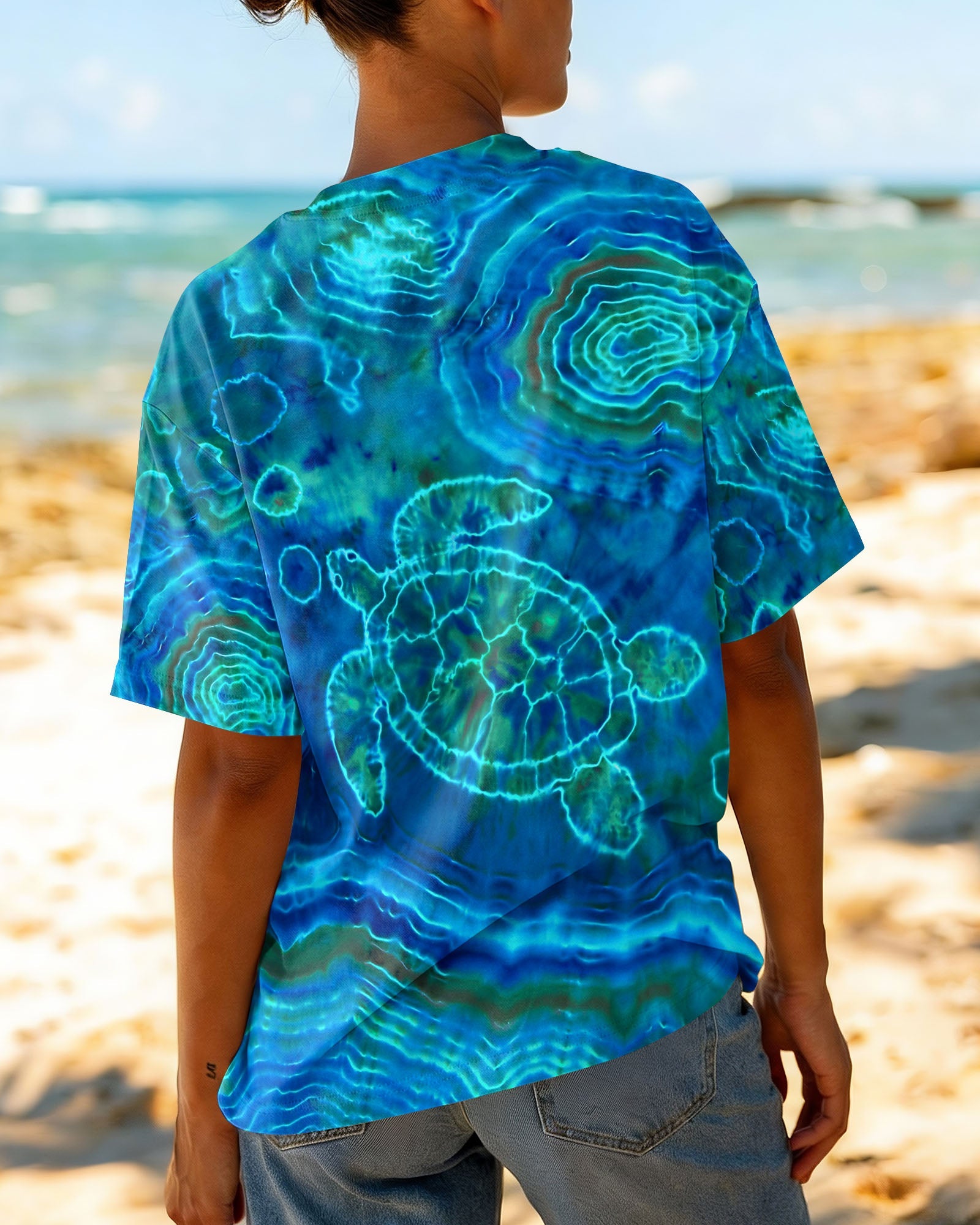 TURTLE UNDERSEA ALL OVER PRINT - TLHN2004261