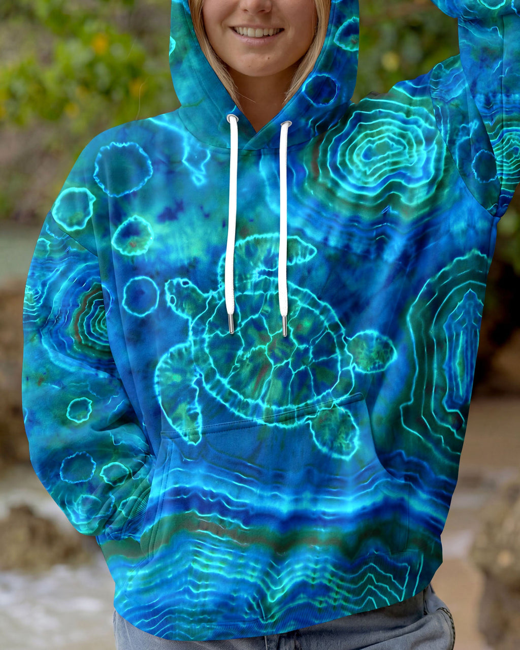 TURTLE UNDERSEA ALL OVER PRINT - TLHN2004261